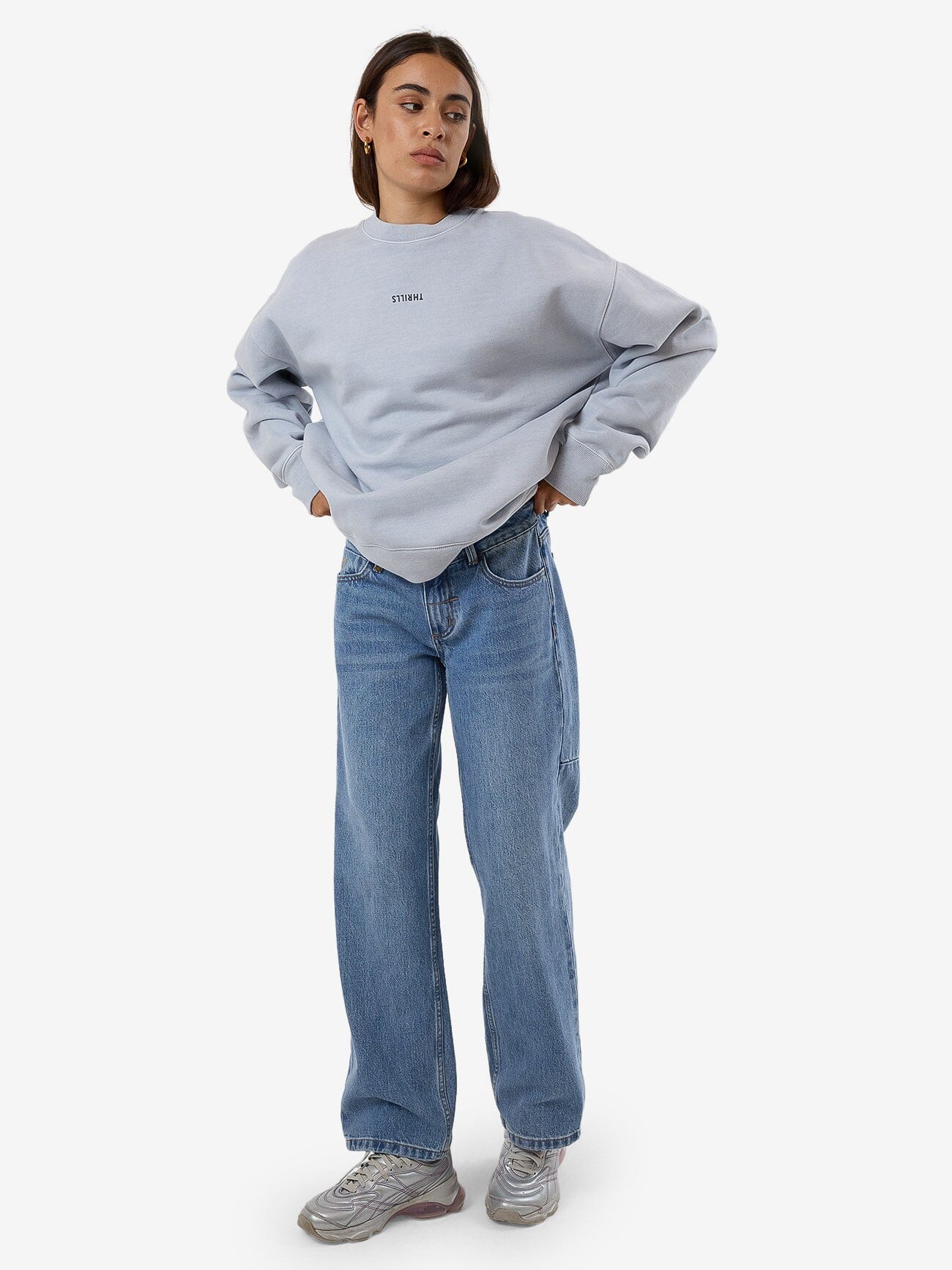 Minimal Thrills Slouch Crew - Iceberg - Image 6
