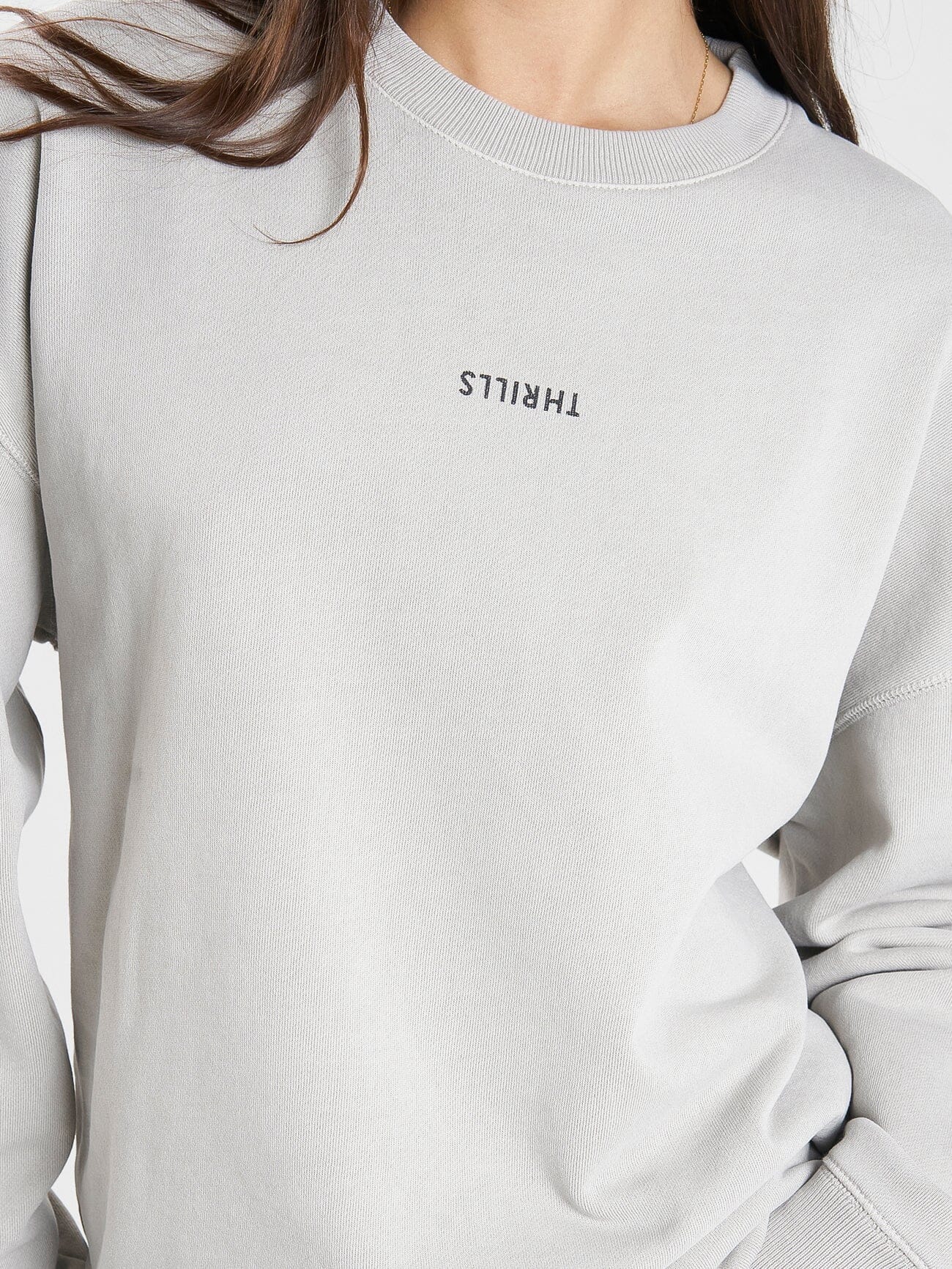 Minimal Thrills Slouch Crew - Oyster Grey - Image 2