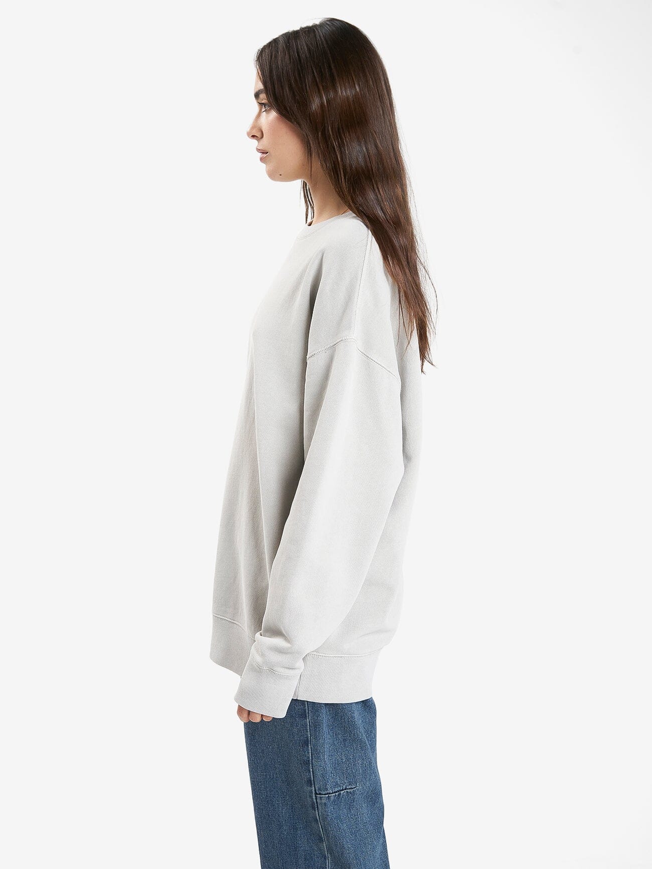 Minimal Thrills Slouch Crew - Oyster Grey - Image 5
