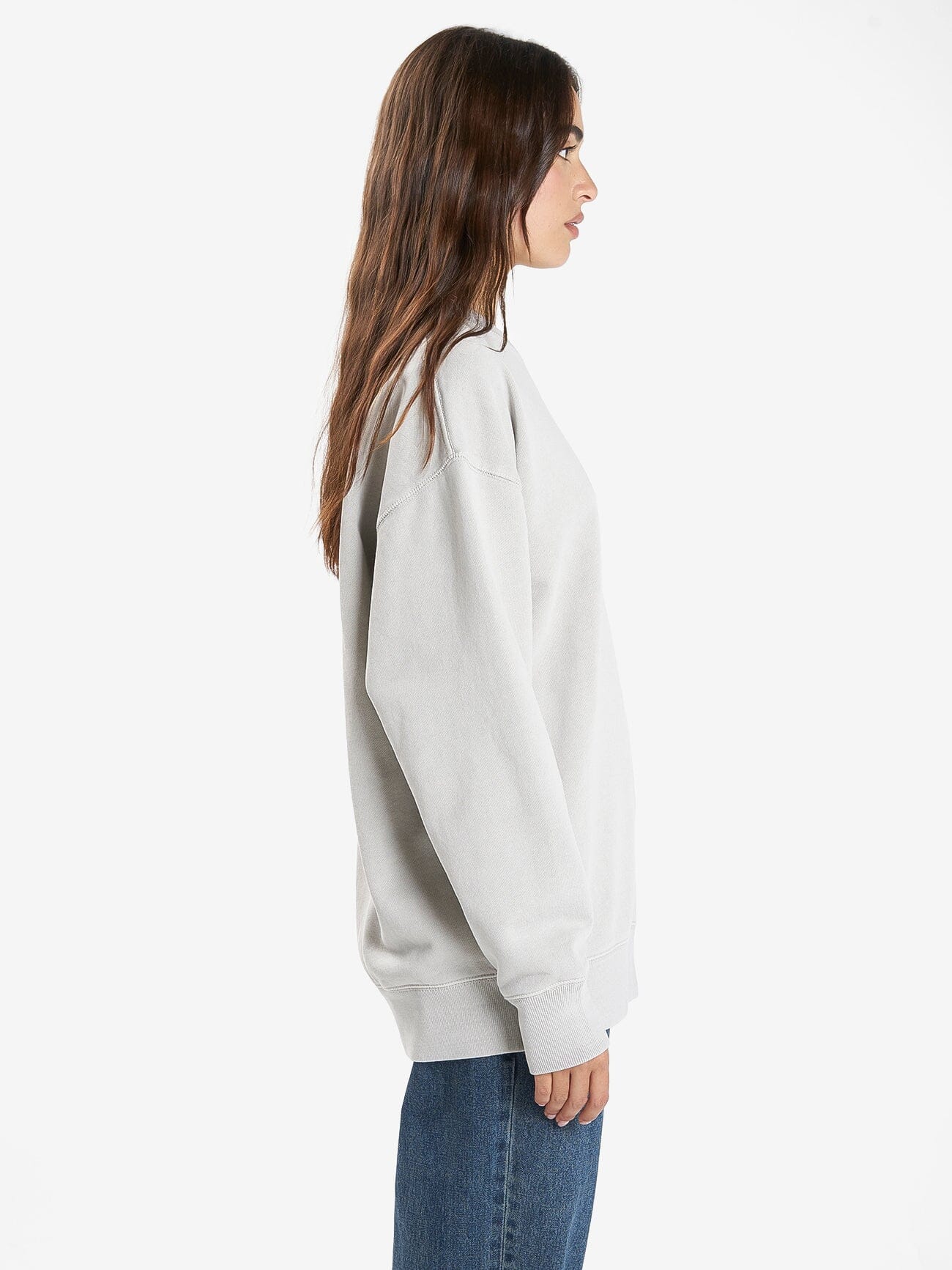 Minimal Thrills Slouch Crew - Oyster Grey - Image 6