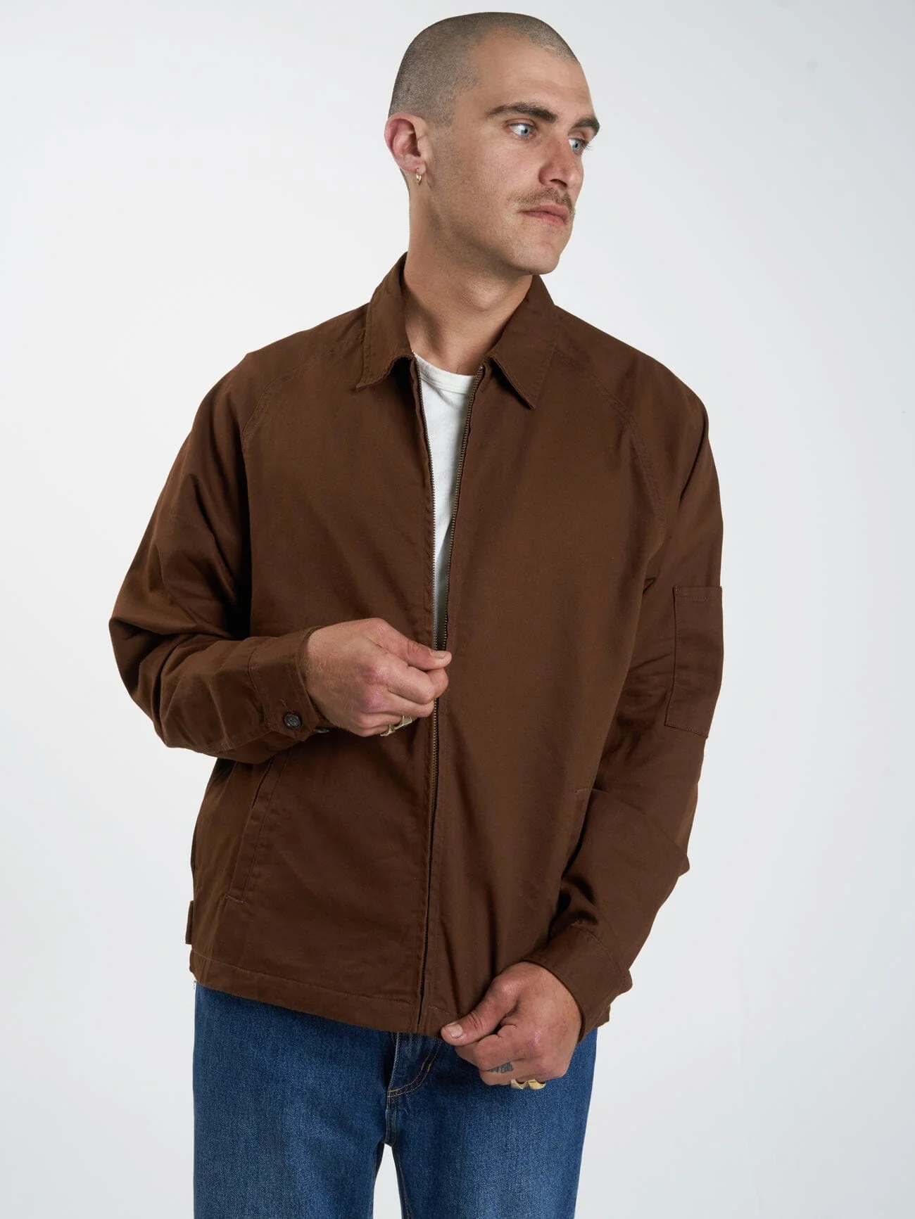 Minimal Thrills Work Jacket - Chestnut - Image 6