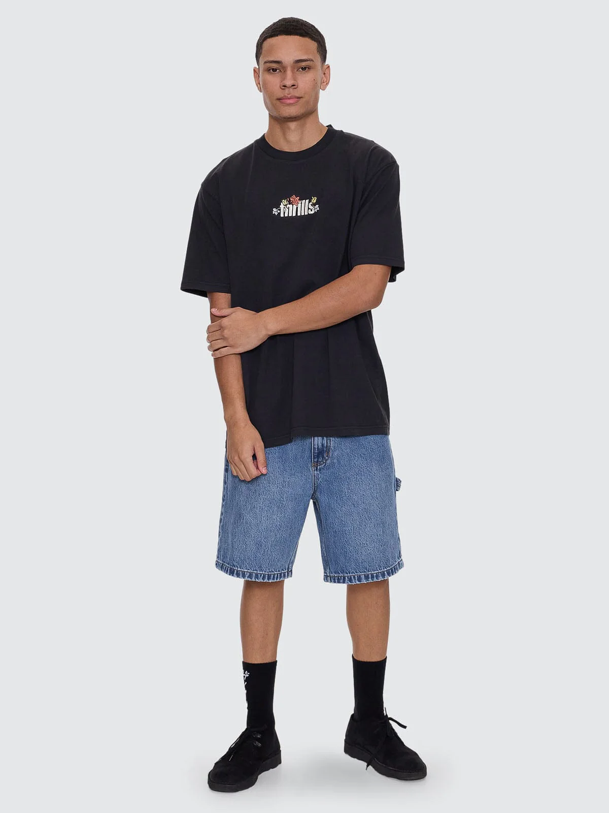 Natural Thrills Oversize Fit Tee - Twilight Black - Image 3