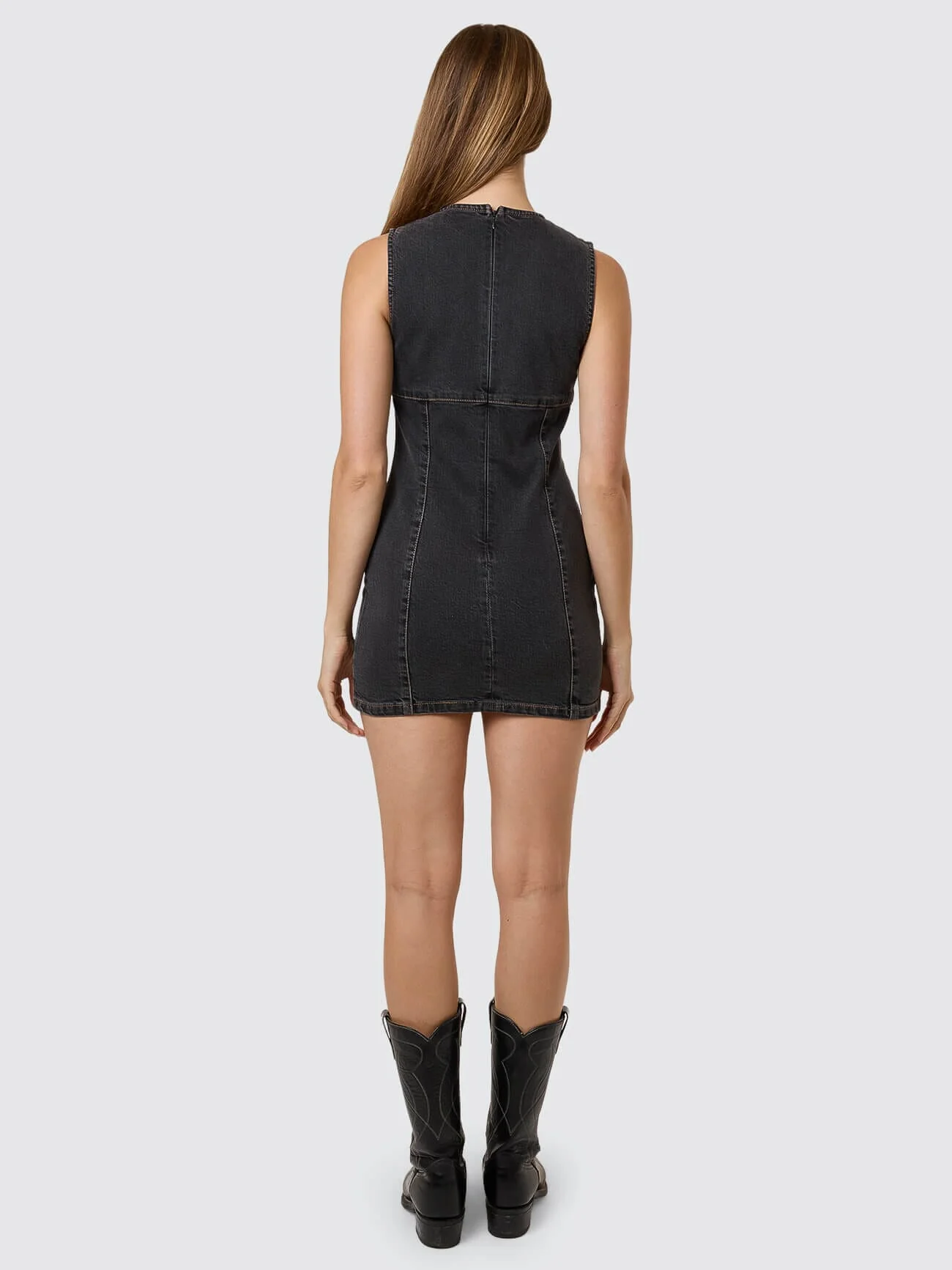 Night Shift Mini Dress - Ash Black - Image 5