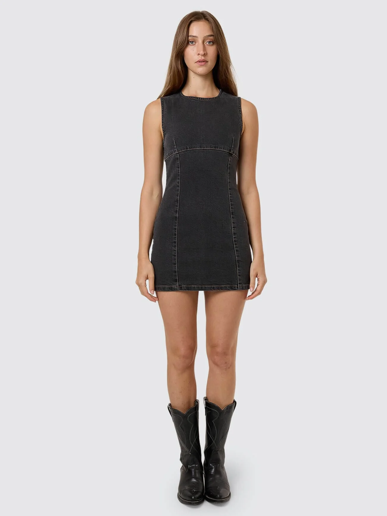Night Shift Mini Dress - Ash Black - Image 8