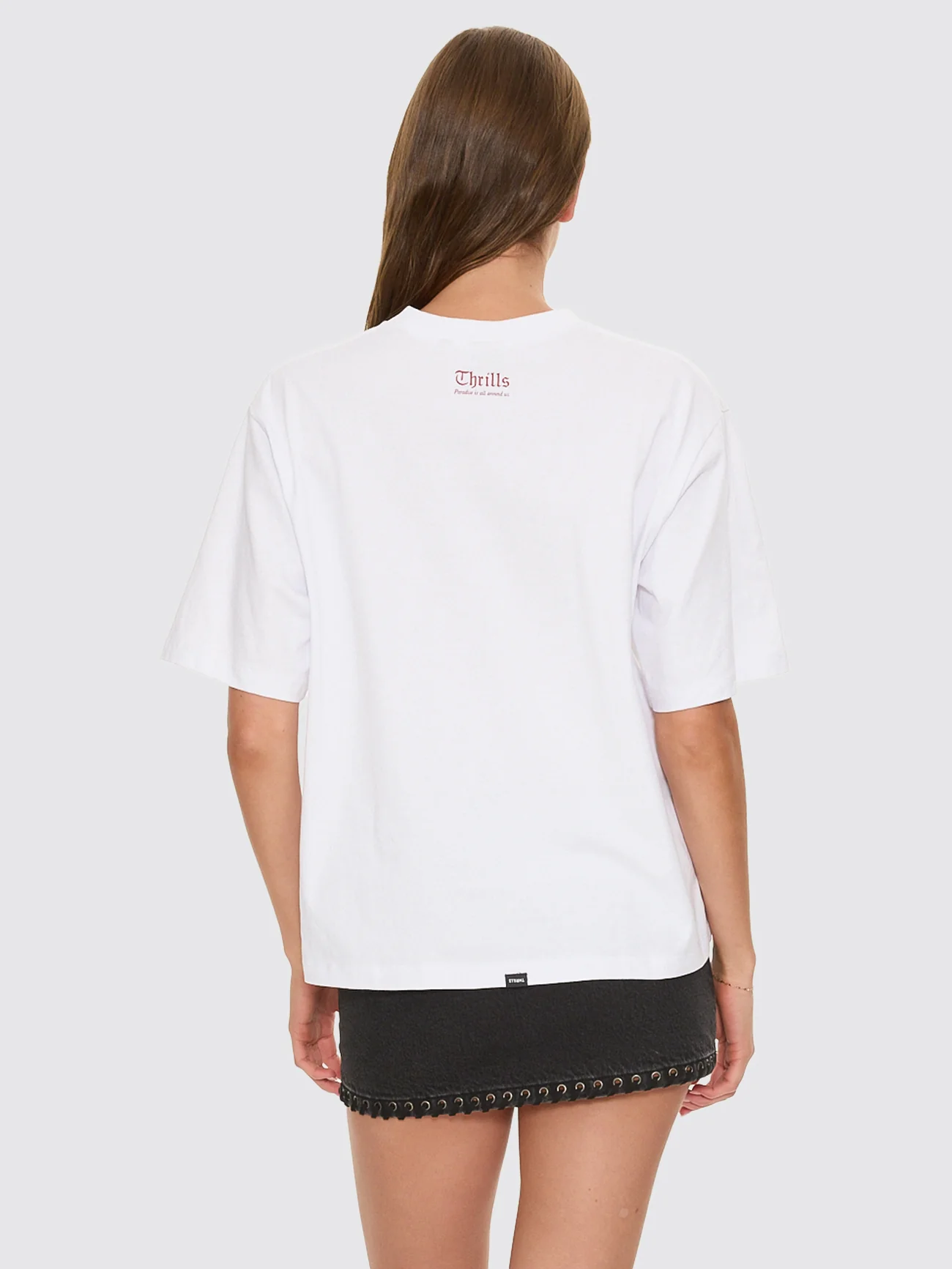 Nightbloom Square Tee - White - Image 4