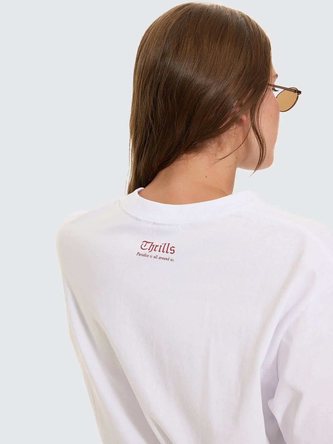 Nightbloom Square Tee - White - Image 5