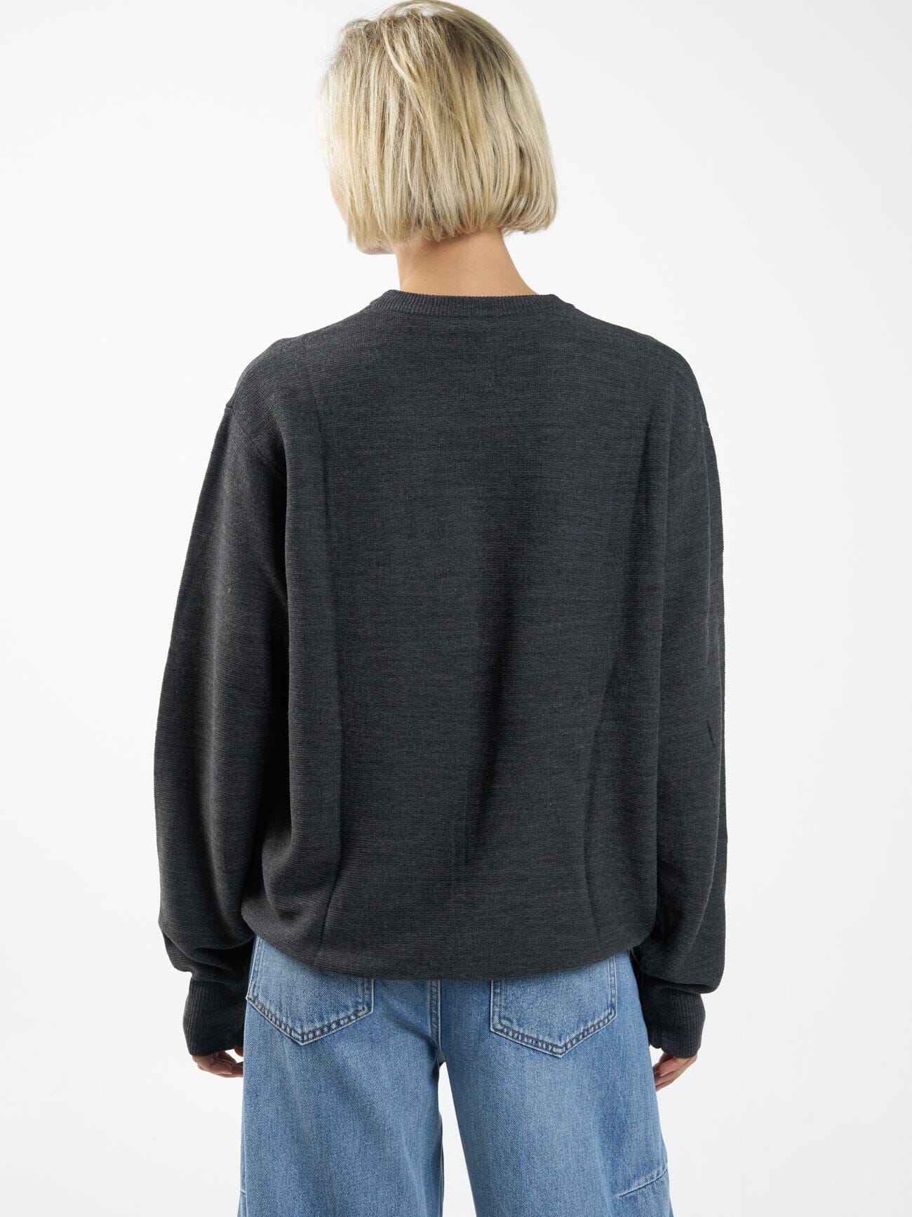 Ollie Knit Pullover - Charcoal - Image 2