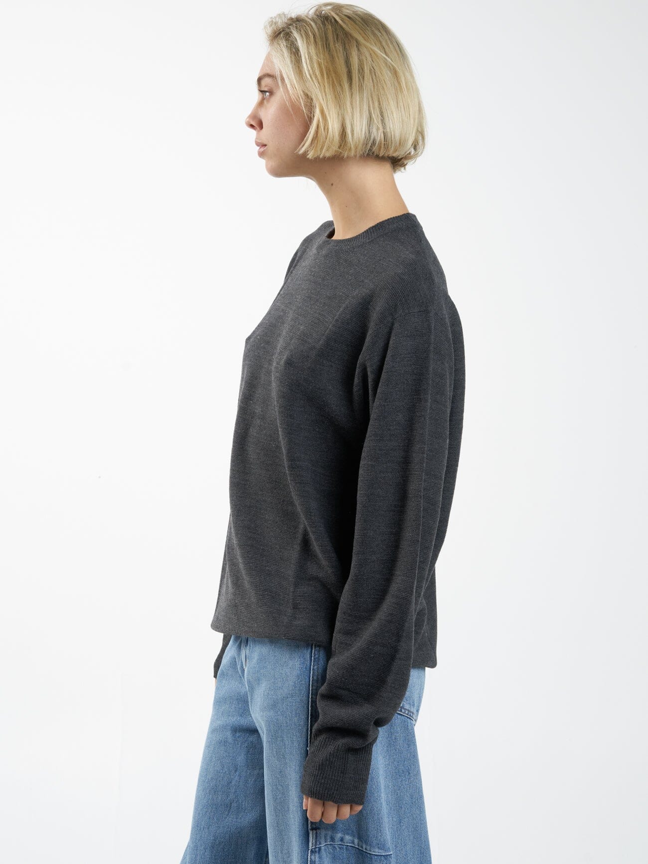 Ollie Knit Pullover - Charcoal - Image 3