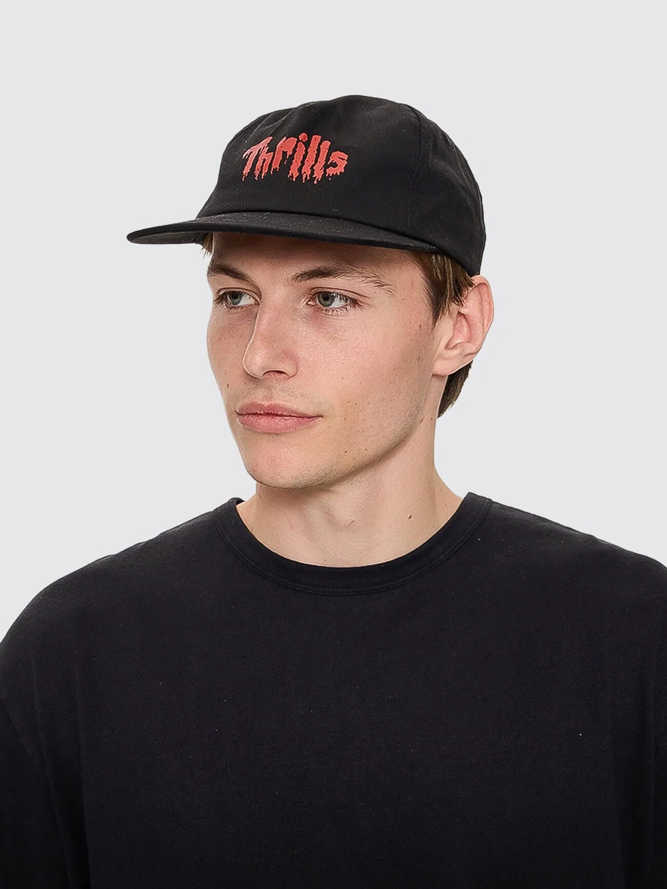 Once Bitten Twice Shy 5 Panel Cap - Black - Image 3