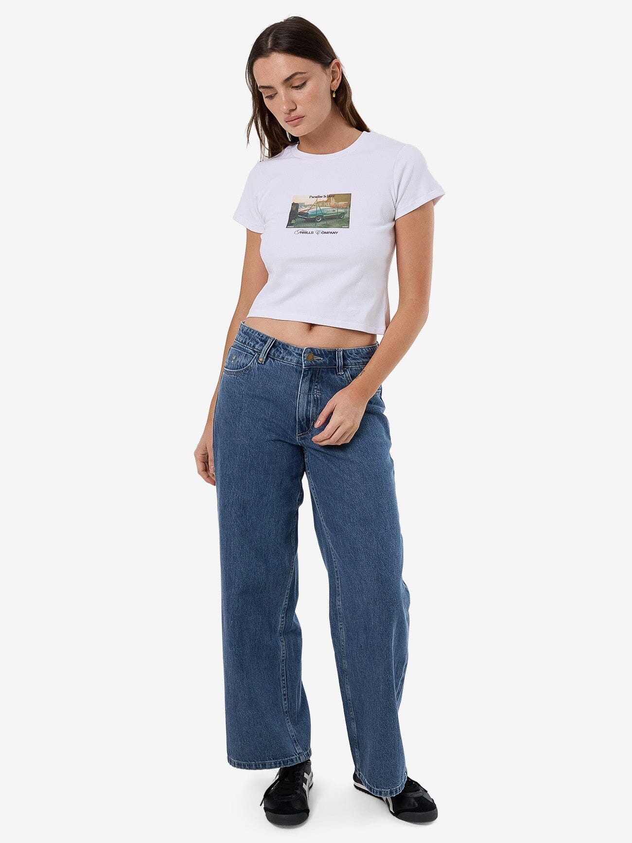 Paradise Is Here Mini Tee - White - Image 4