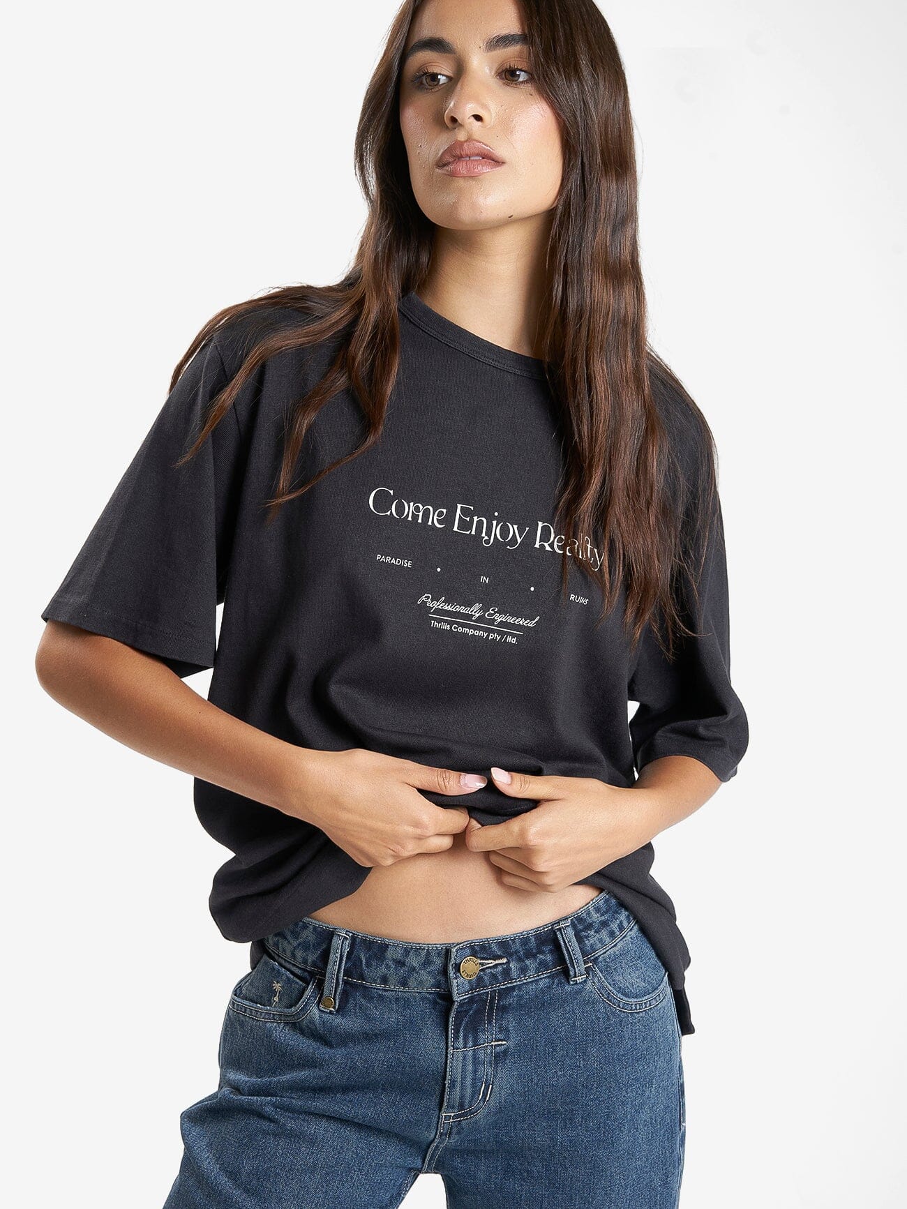 Professional Reality Hemp Box Tee - Washed Black - Image 6