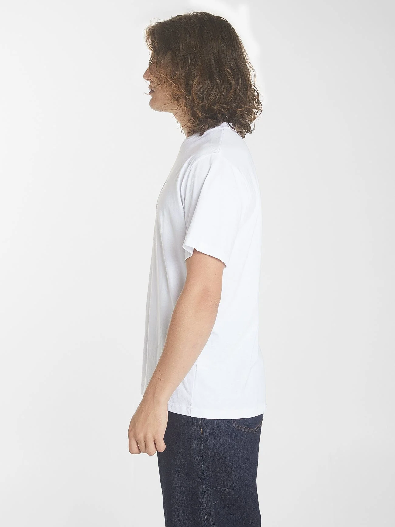 Reality Check Merch Fit Tee - White - Image 4