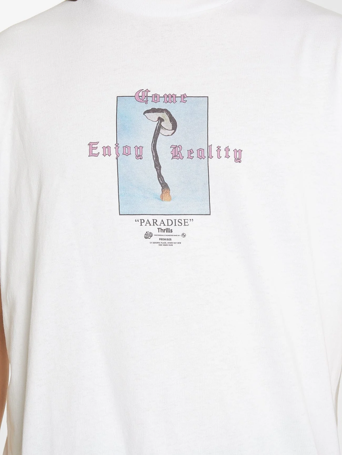Reality Check Merch Fit Tee - White - Image 6