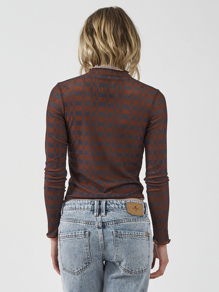 Revel Mesh Turtleneck - Navy - Image 2