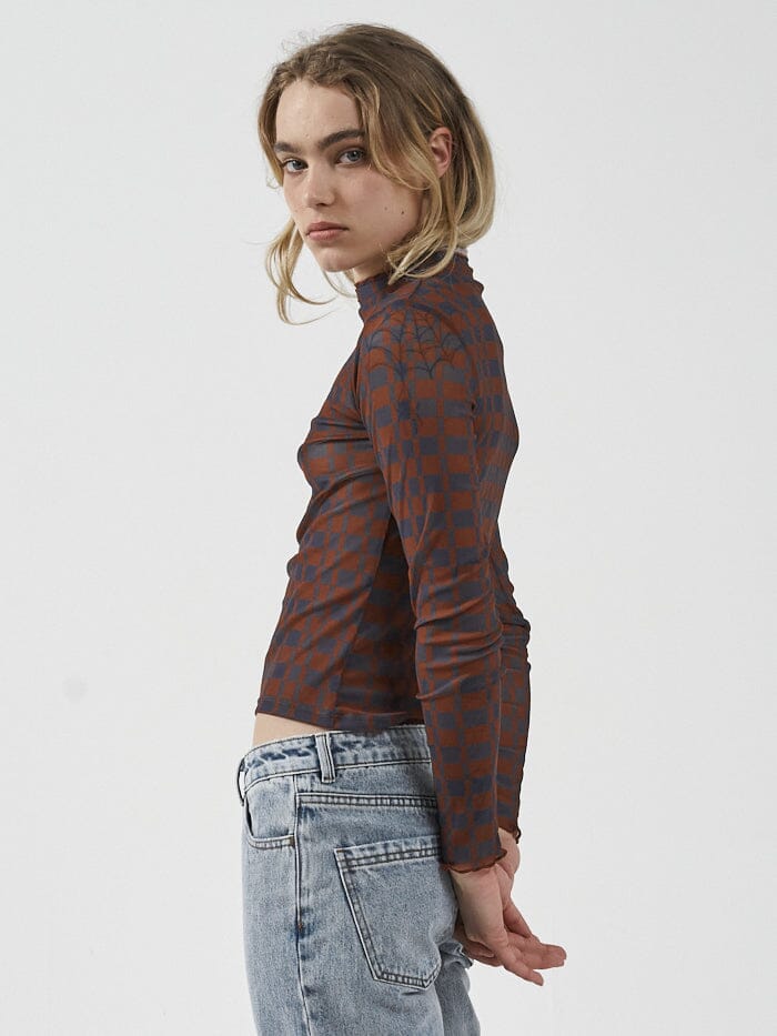 Revel Mesh Turtleneck - Navy - Image 3
