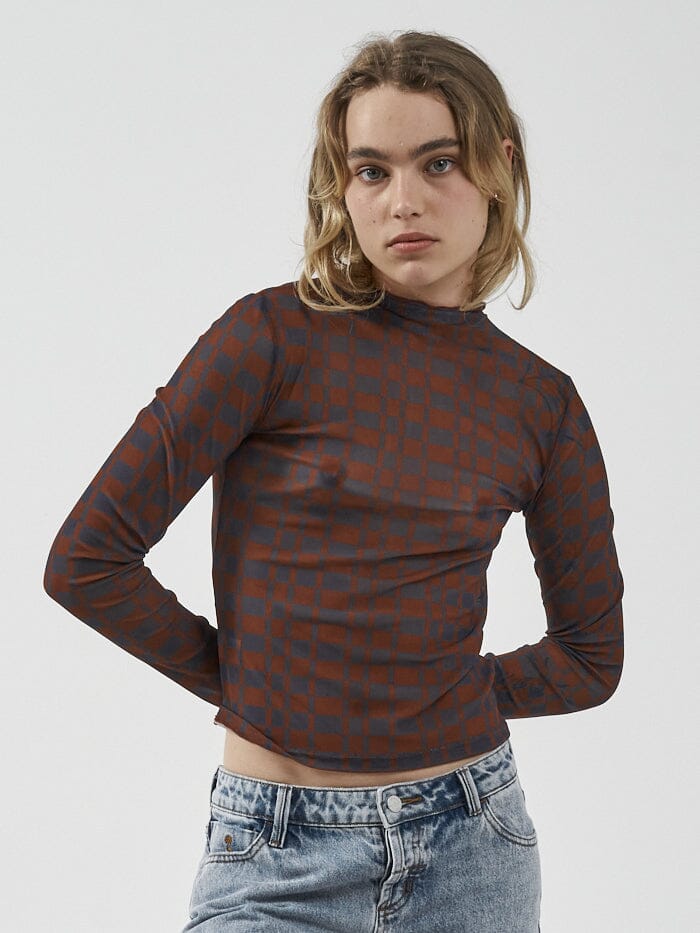 Revel Mesh Turtleneck - Navy - Image 5