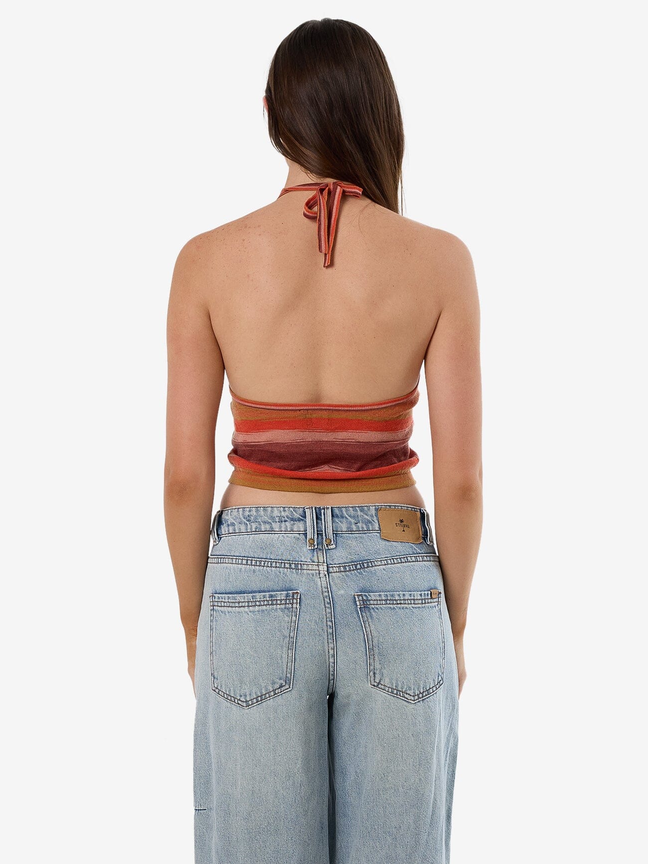 Rise Knit Halter Top - Berry - Image 3