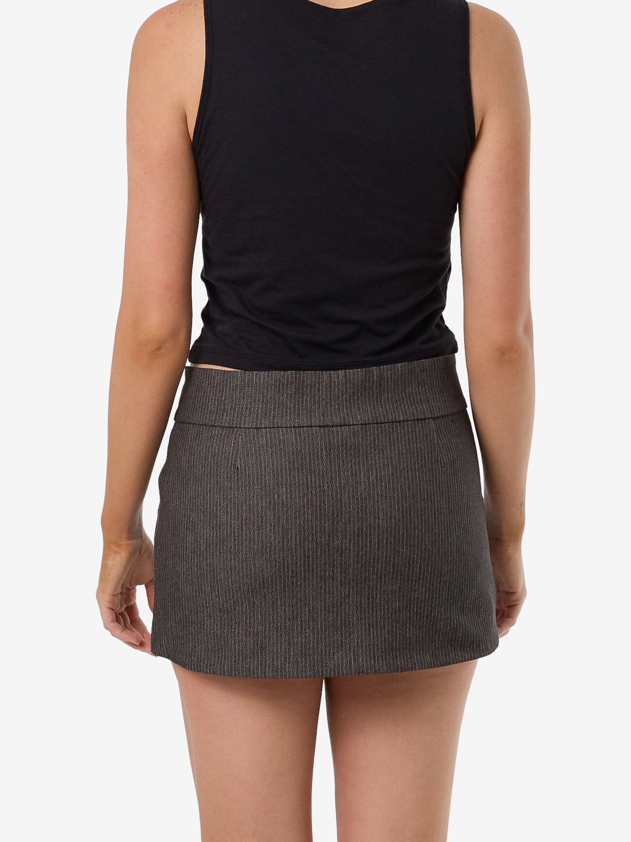 Ritual Stripe Mini Skirt - Carbon - Image 5