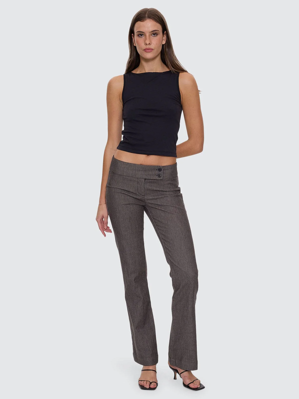 Ritual Stripe Pant - Carbon