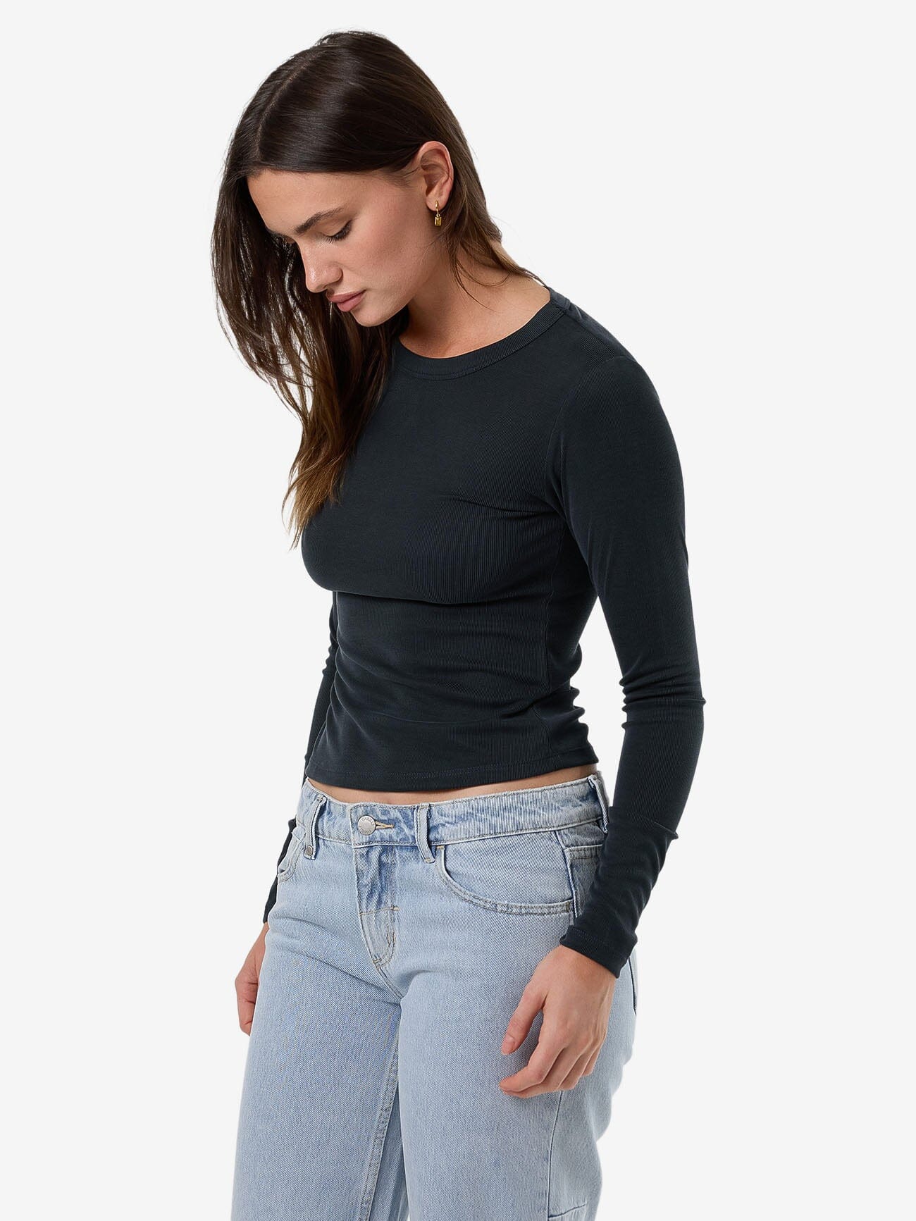 Ryden Micro Rib Top - Shadow - Image 6
