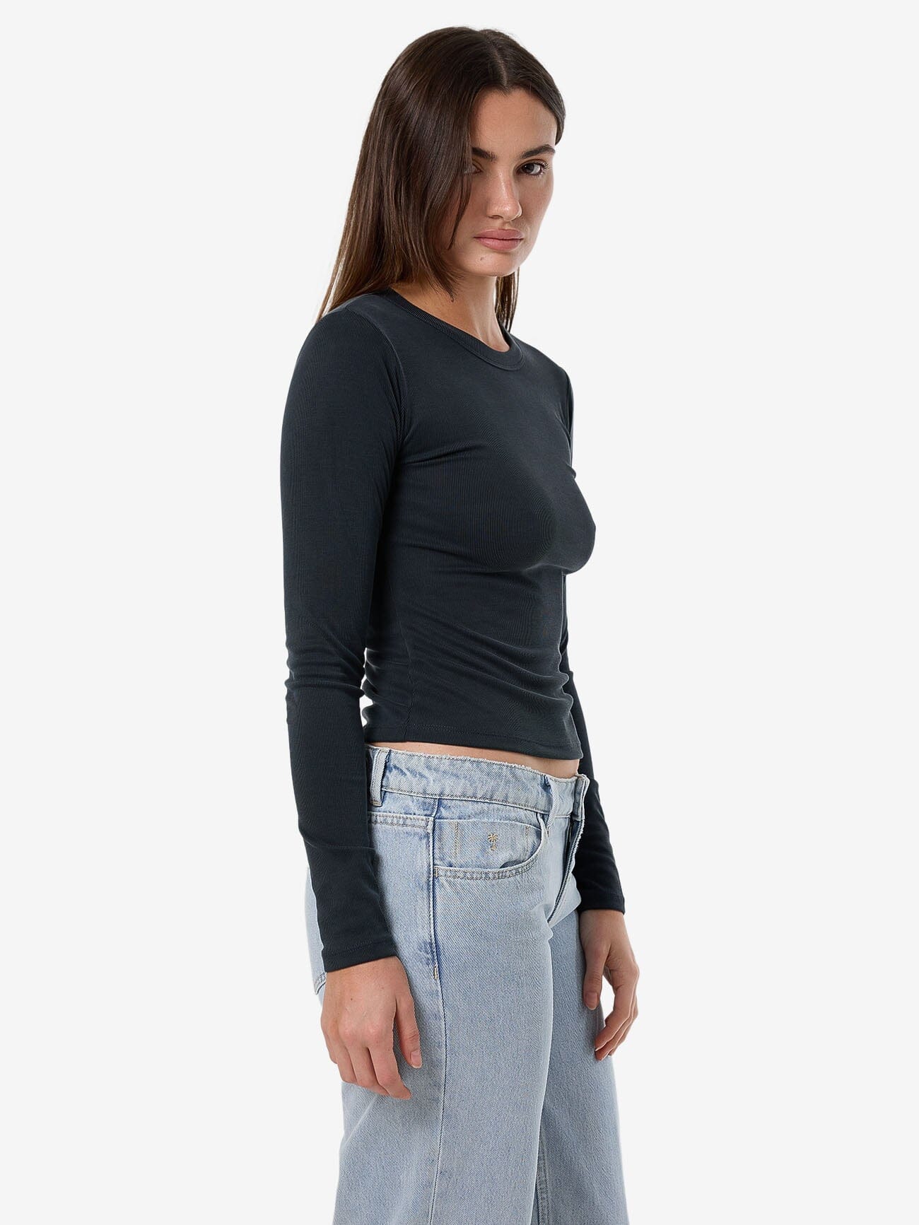 Ryden Micro Rib Top - Shadow - Image 7