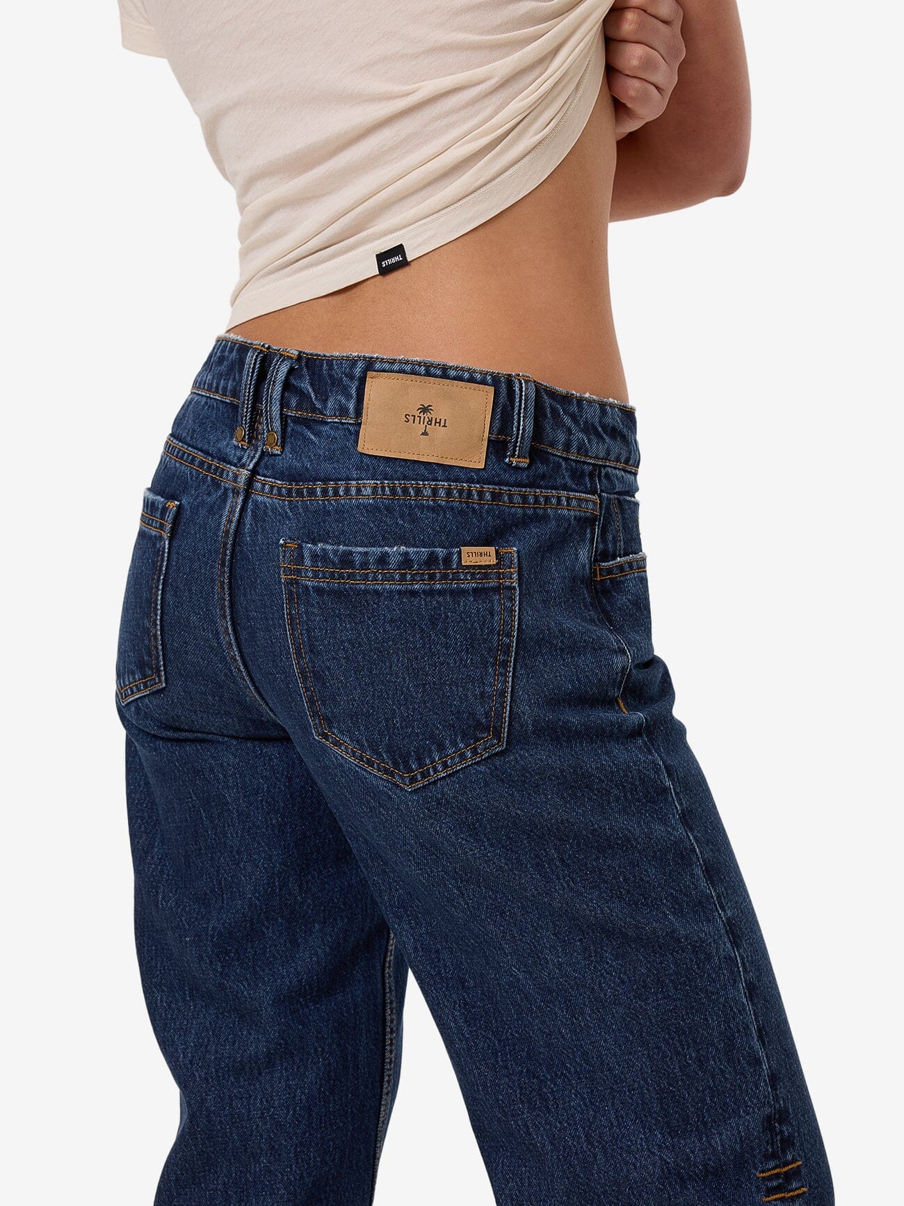 Saskia Low Rise Straight Jean - Rinsed Ink - Image 7