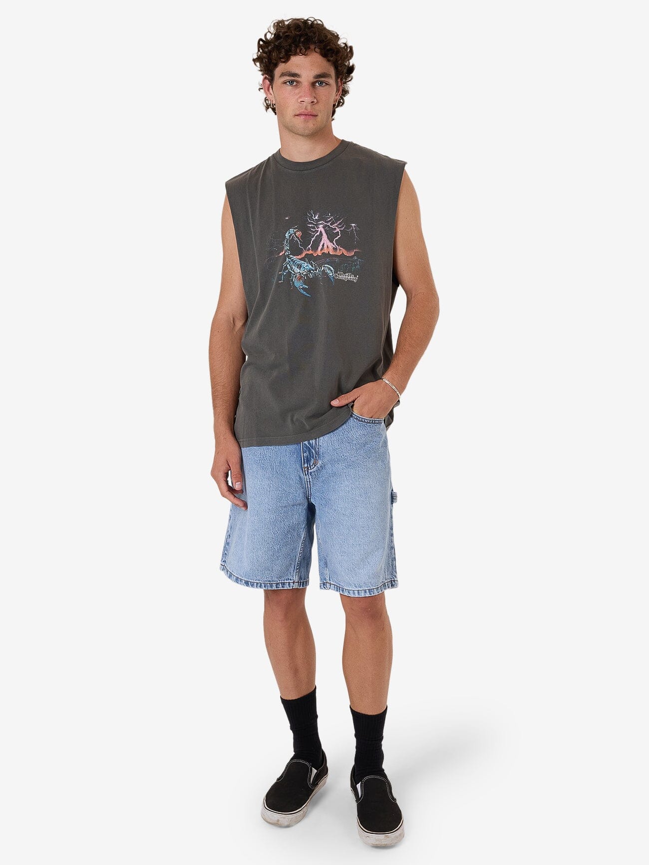 Scorpion Ridge Merch Fit Muscle Tee - Merch Black - Image 5
