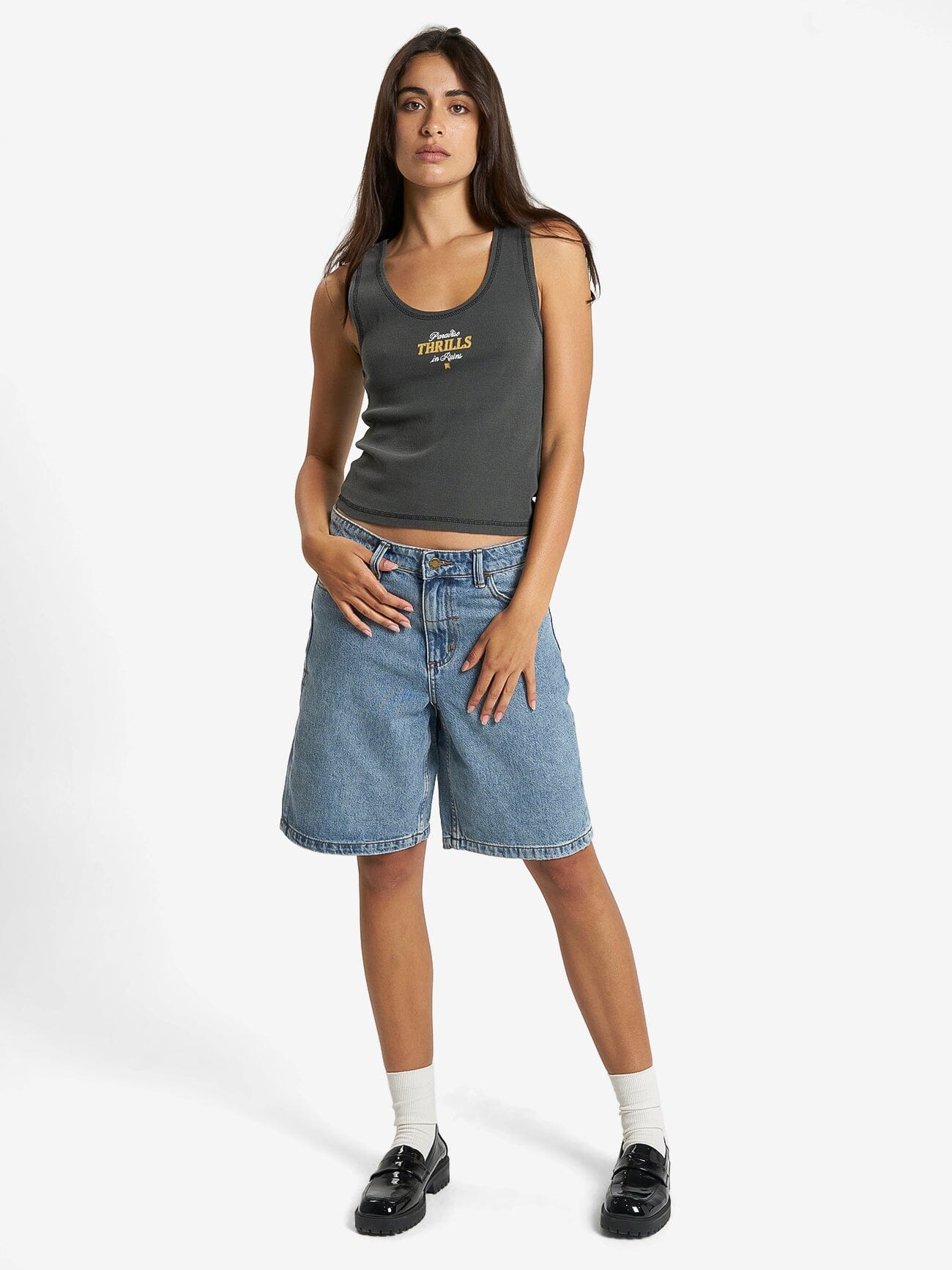 Sessions Rib Singlet - Merch Black - Image 5