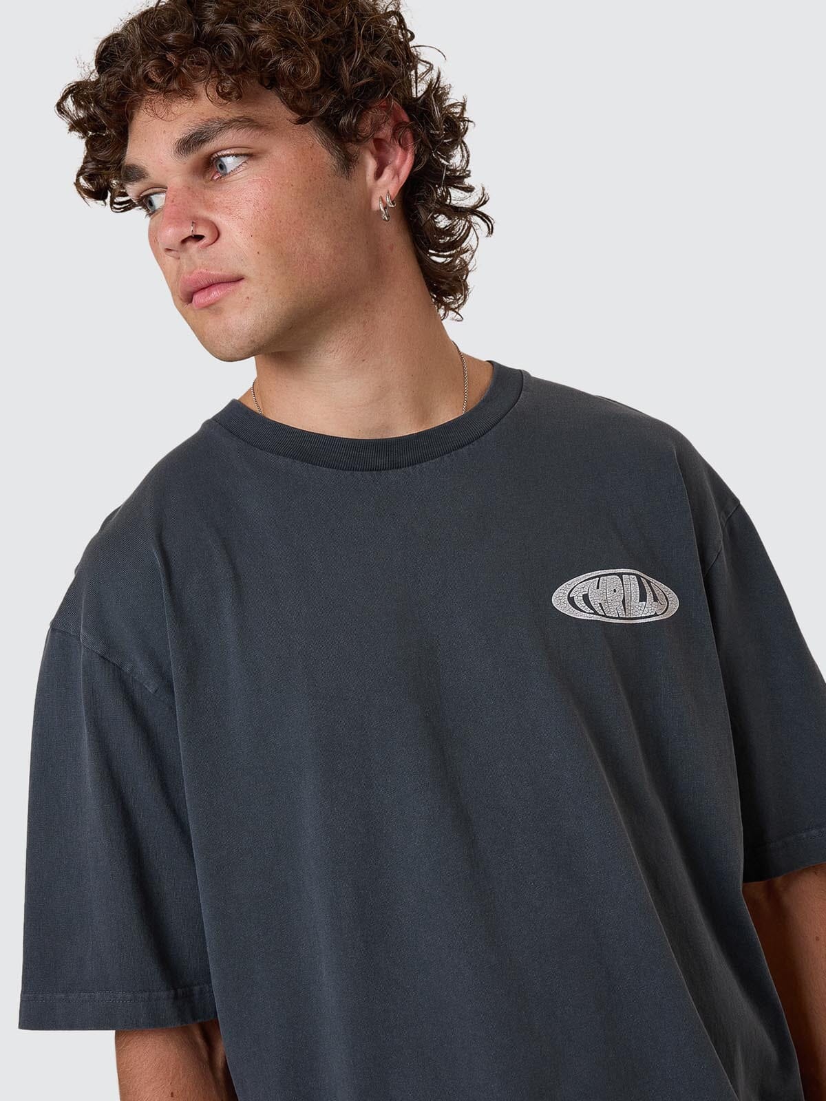 Shadowless Oversize Fit Tee - Ebony - Image 3