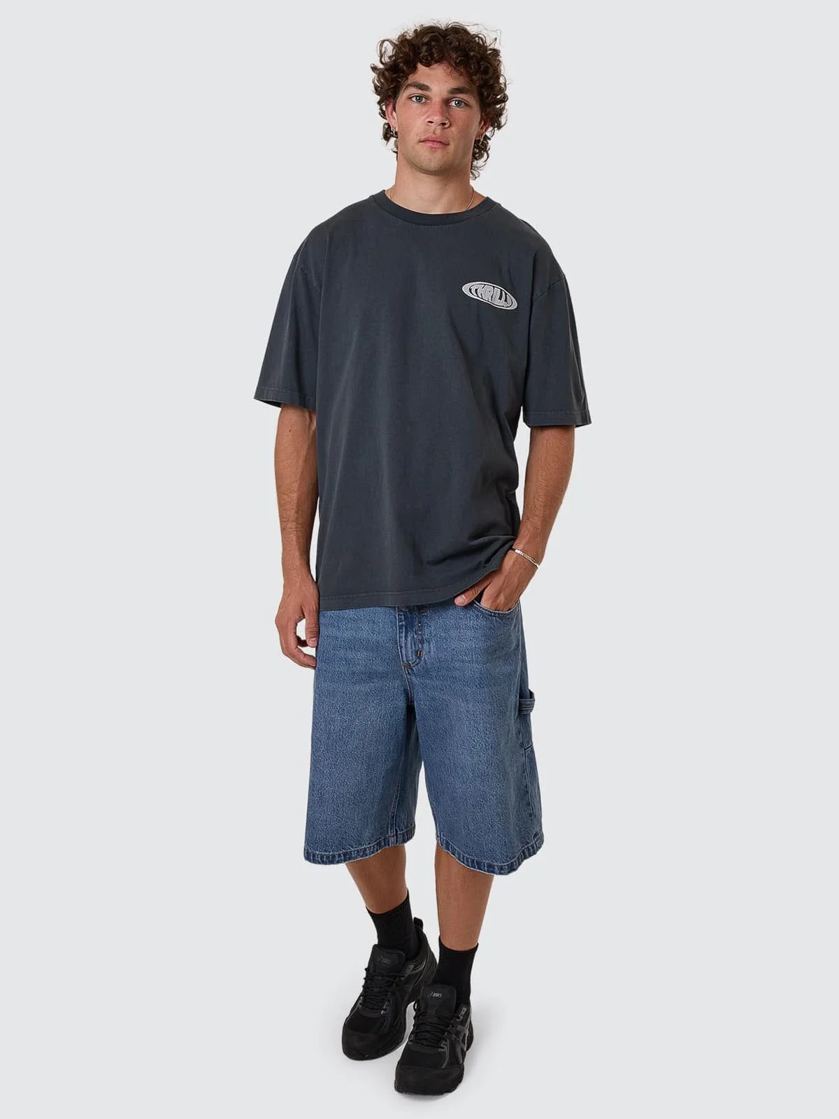 Shadowless Oversize Fit Tee - Ebony - Image 5