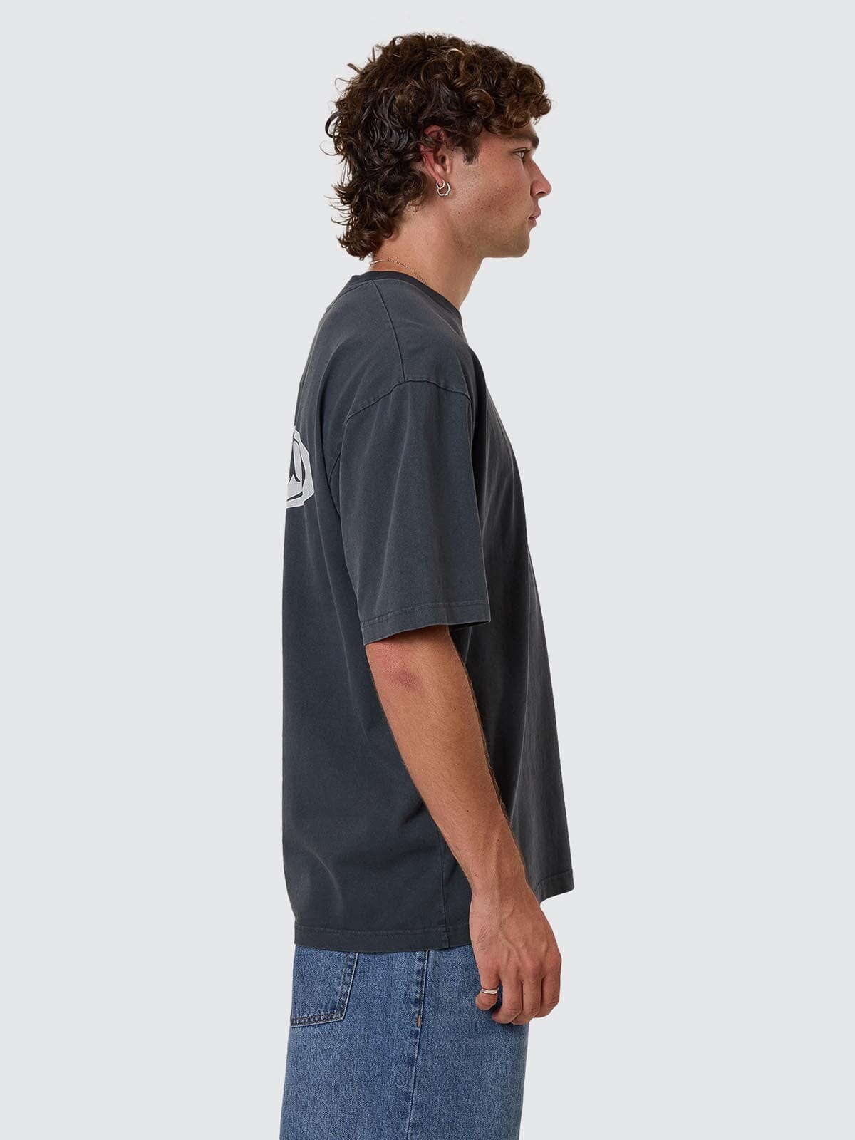 Shadowless Oversize Fit Tee - Ebony - Image 8