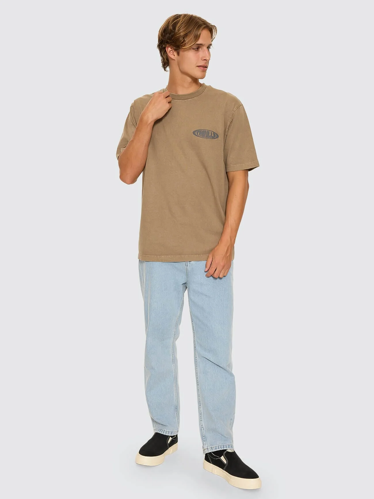 Shadowless Oversize Fit Tee - Walnut - Image 2