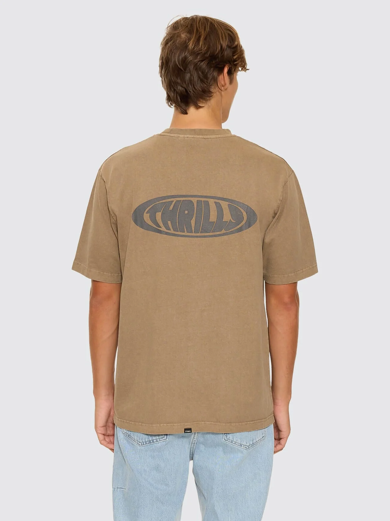 Shadowless Oversize Fit Tee - Walnut - Image 4