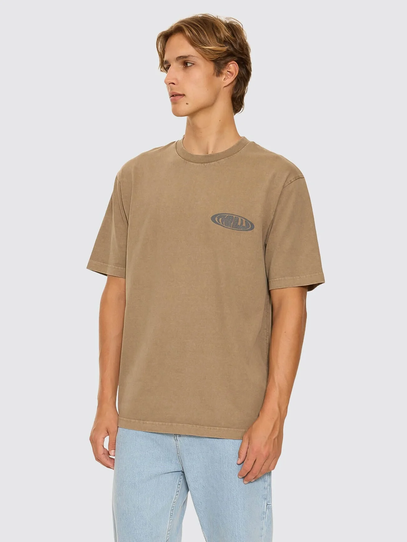 Shadowless Oversize Fit Tee - Walnut - Image 5