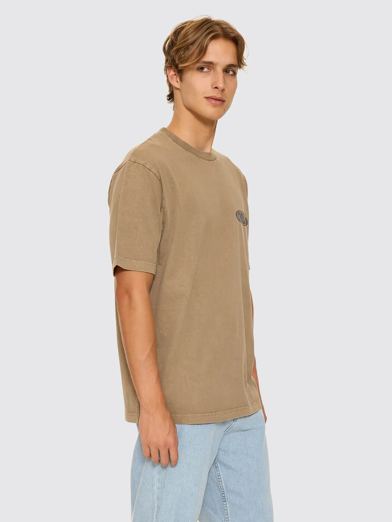 Shadowless Oversize Fit Tee - Walnut - Image 6