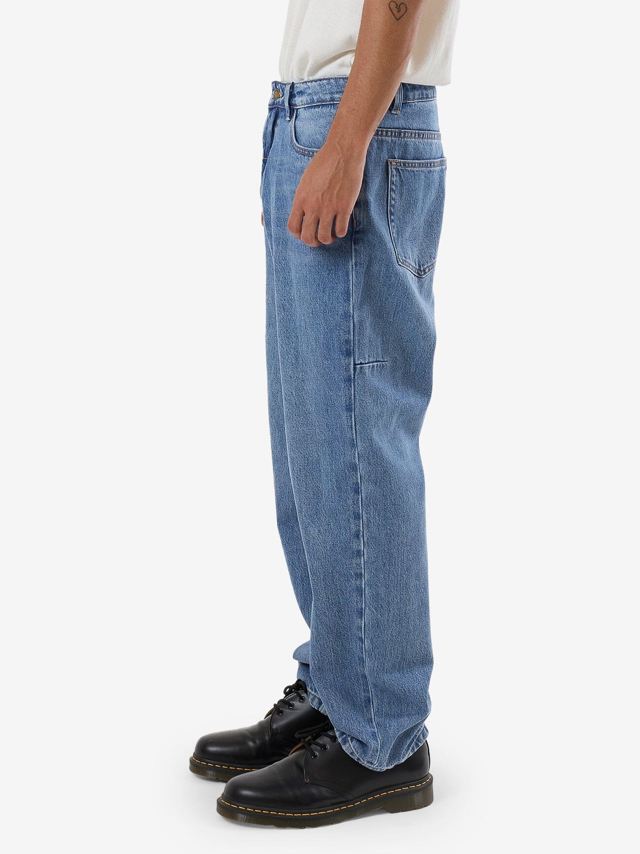 Slacker Relaxed Denim Jean - Dark Dust Blue - Image 4