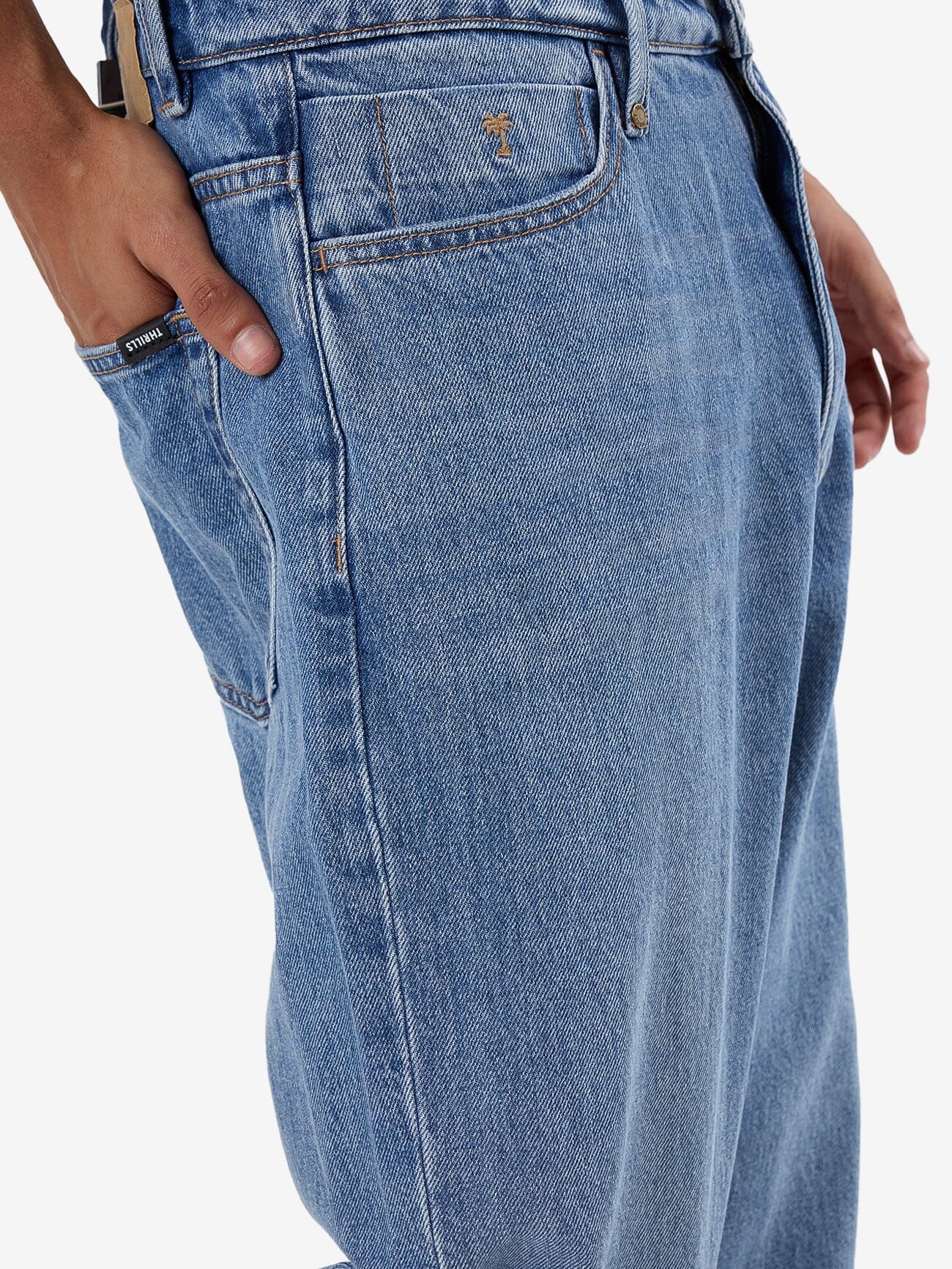 Slacker Relaxed Denim Jean - Dark Dust Blue - Image 5