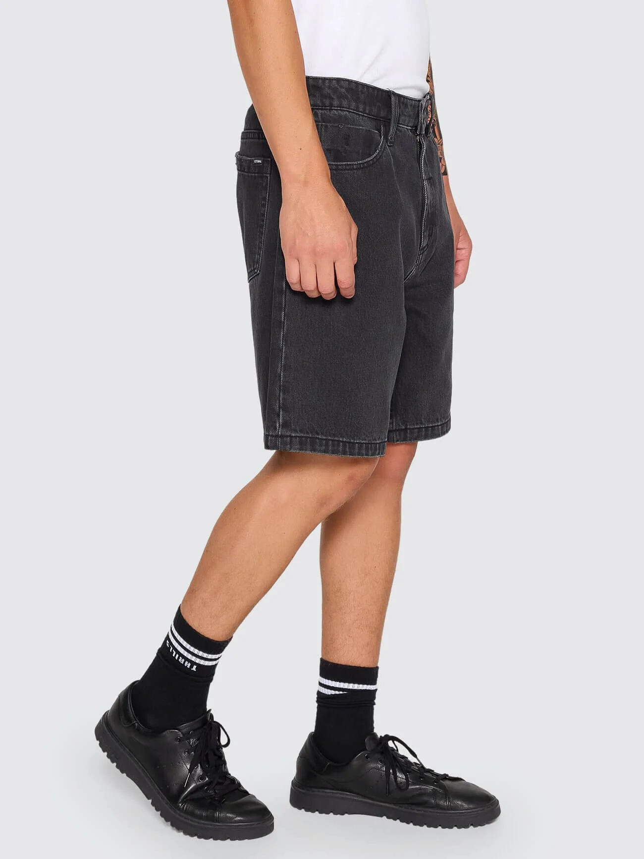 Slacker Denim Short - Aged Black - Image 10