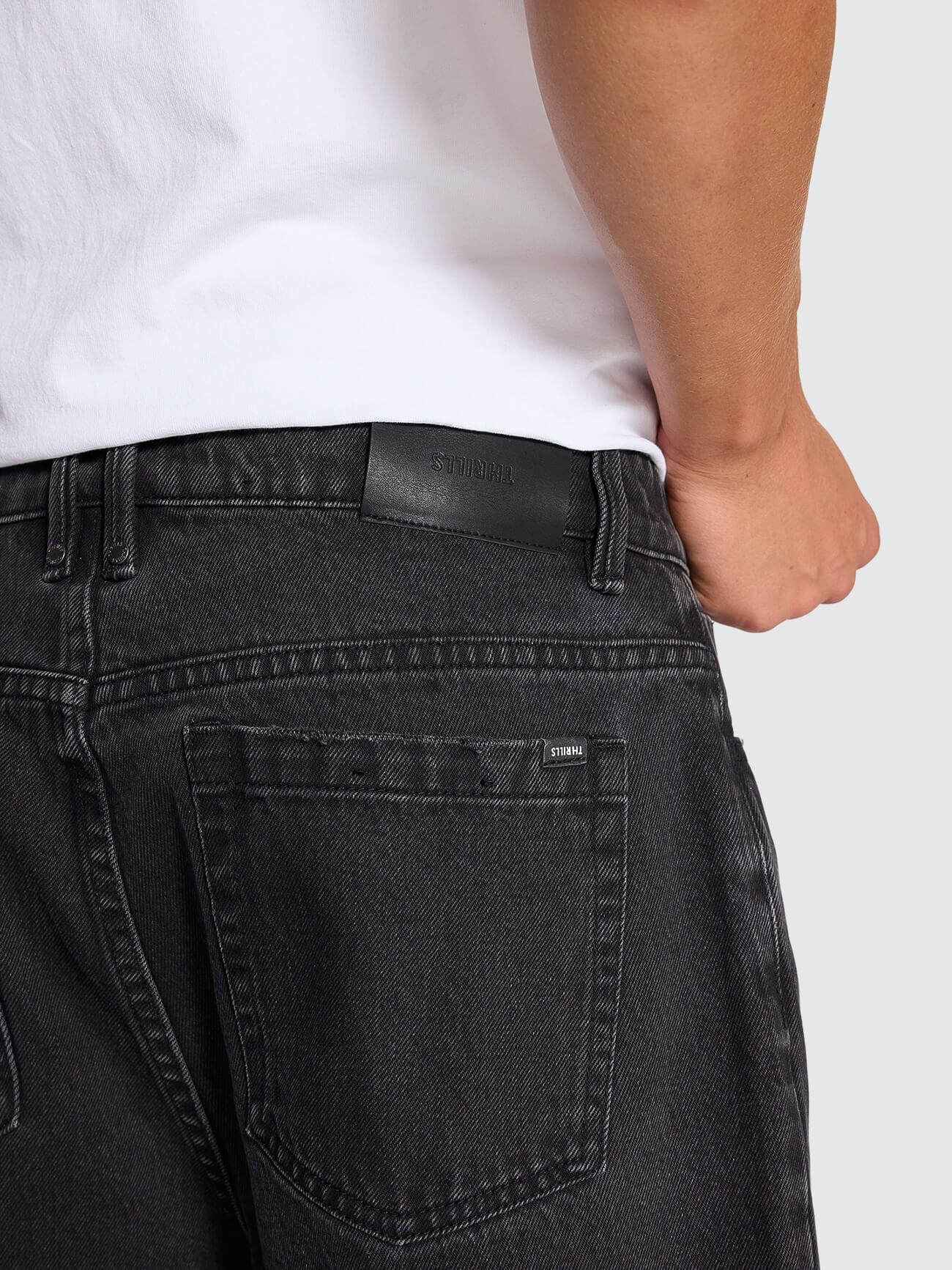 Slacker Denim Short - Aged Black - Image 14