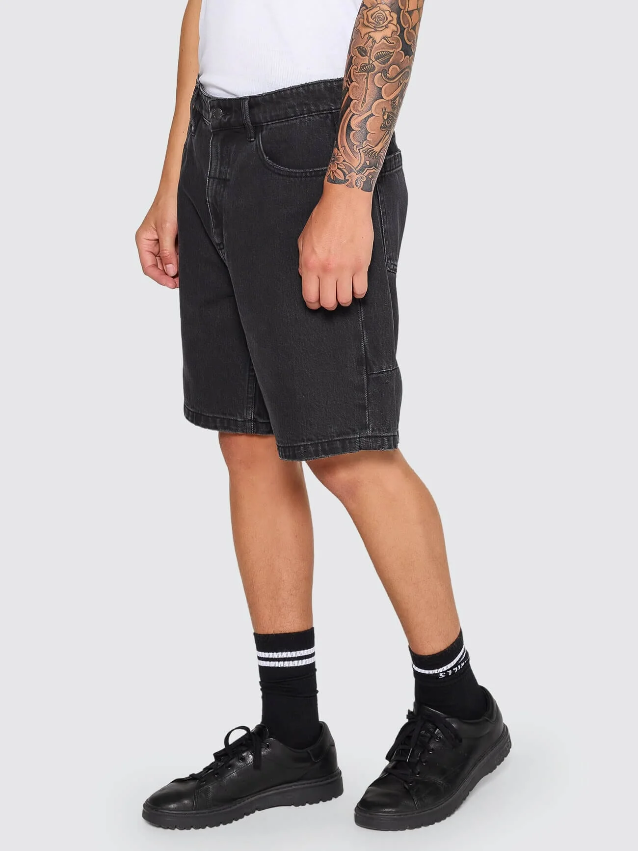 Slacker Denim Short - Aged Black - Image 6