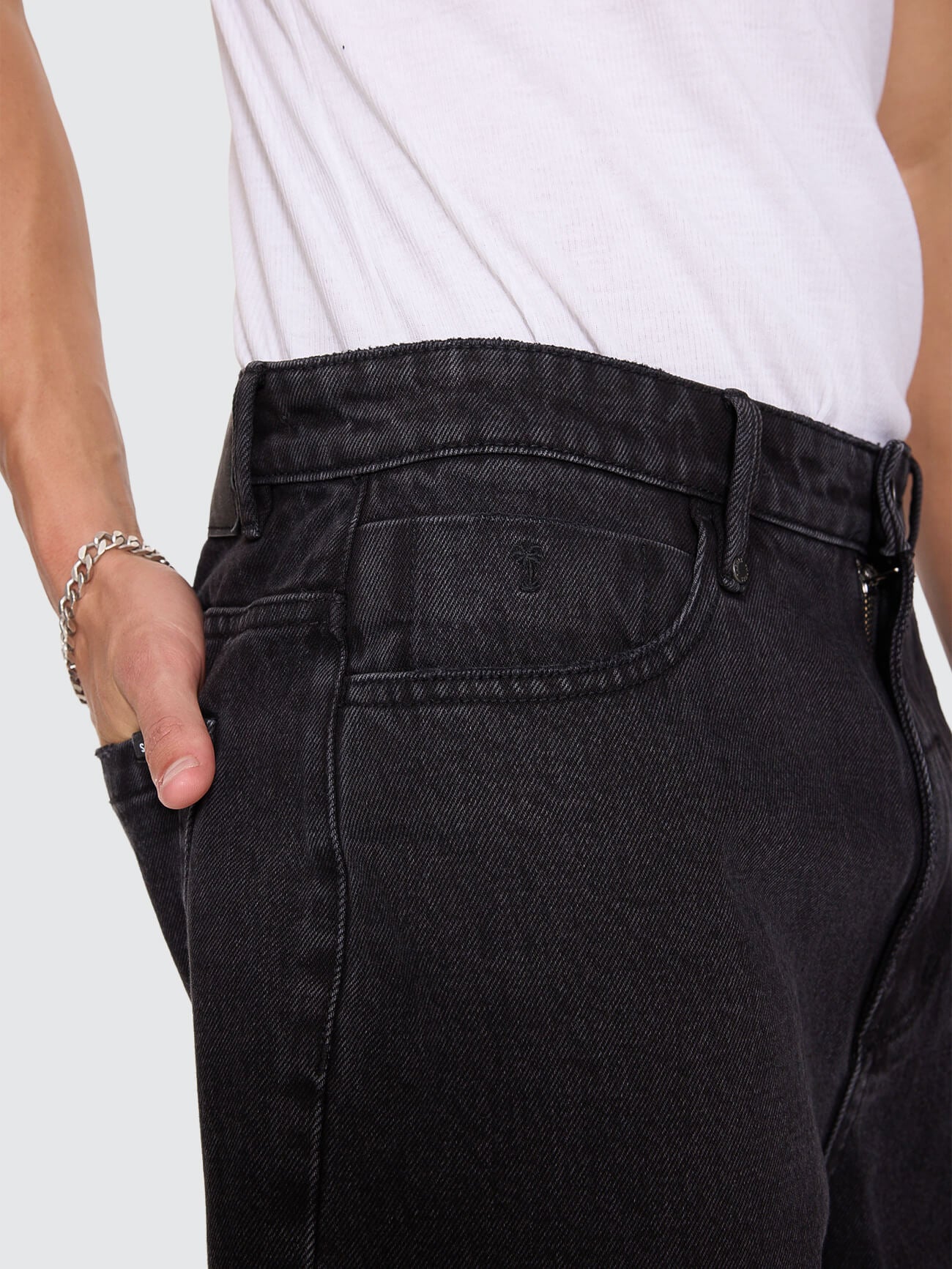 Slacker Denim Short - Aged Black - Image 7