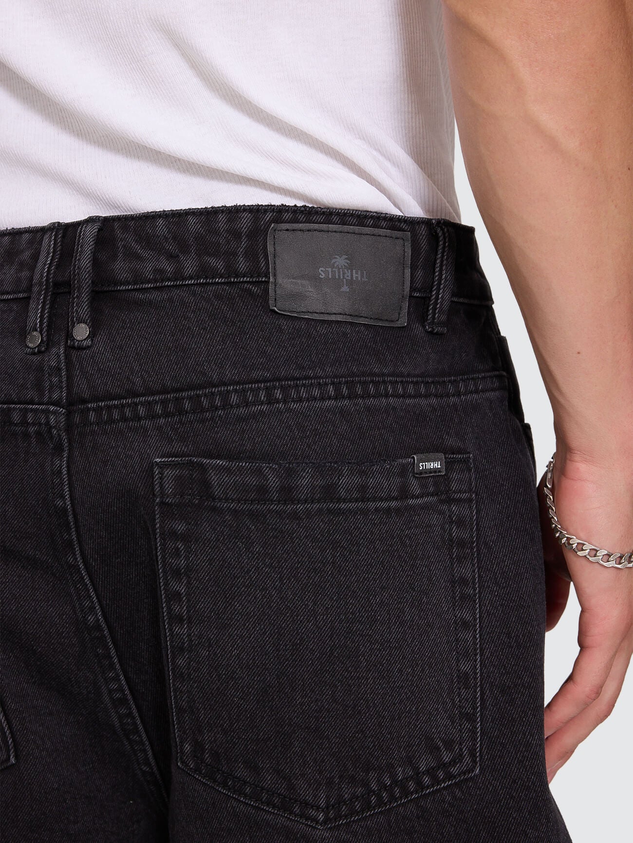 Slacker Denim Short - Aged Black - Image 8