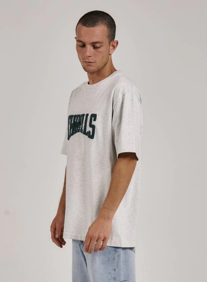 Sneak Attack Oversize Fit Tee - White Marle - Image 3