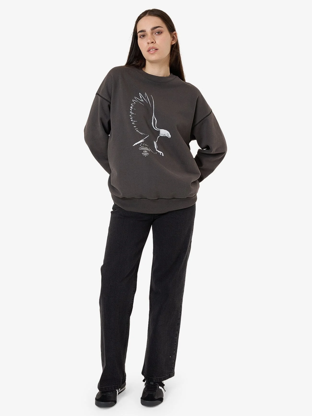 Speed Metal Slouch Crew - Merch Black - Image 5