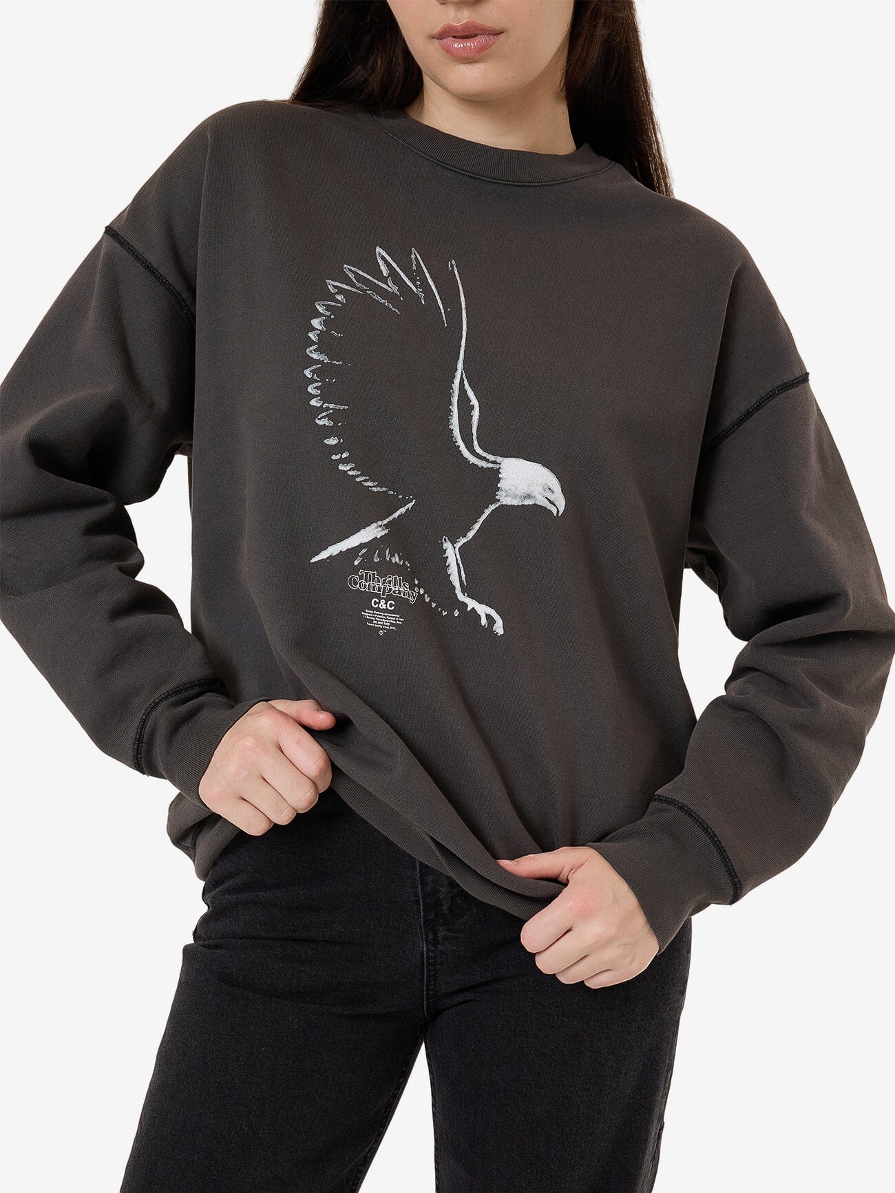 Speed Metal Slouch Crew - Merch Black - Image 6