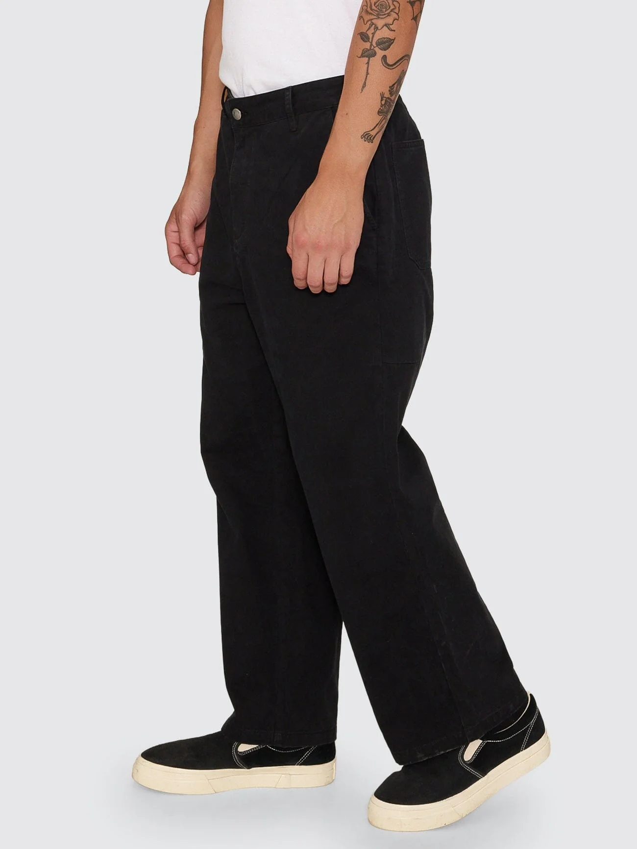 Stagger Big Slacker Cropped Pant - Black - Image 4
