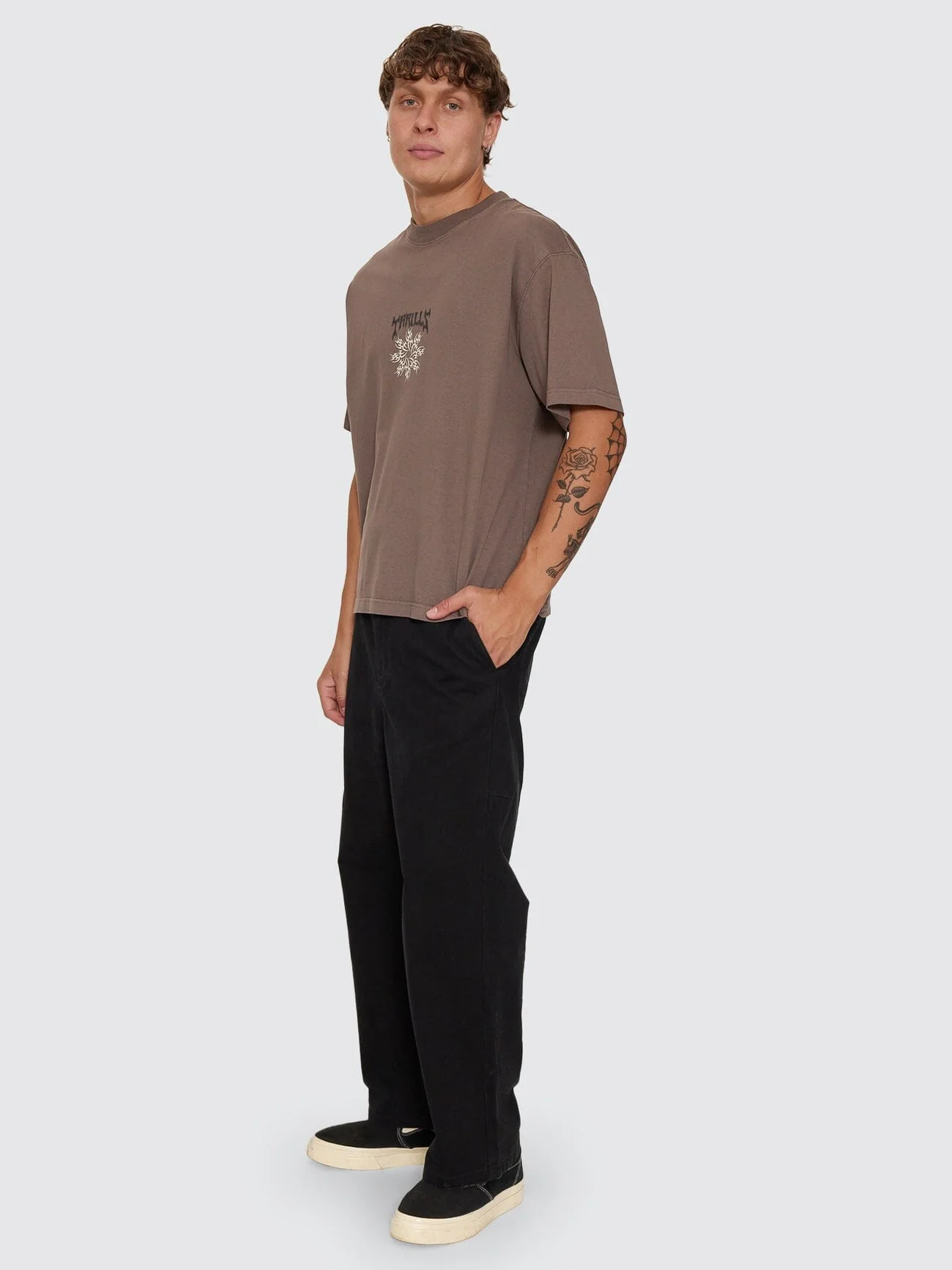 Stagger Big Slacker Cropped Pant - Black - Image 5