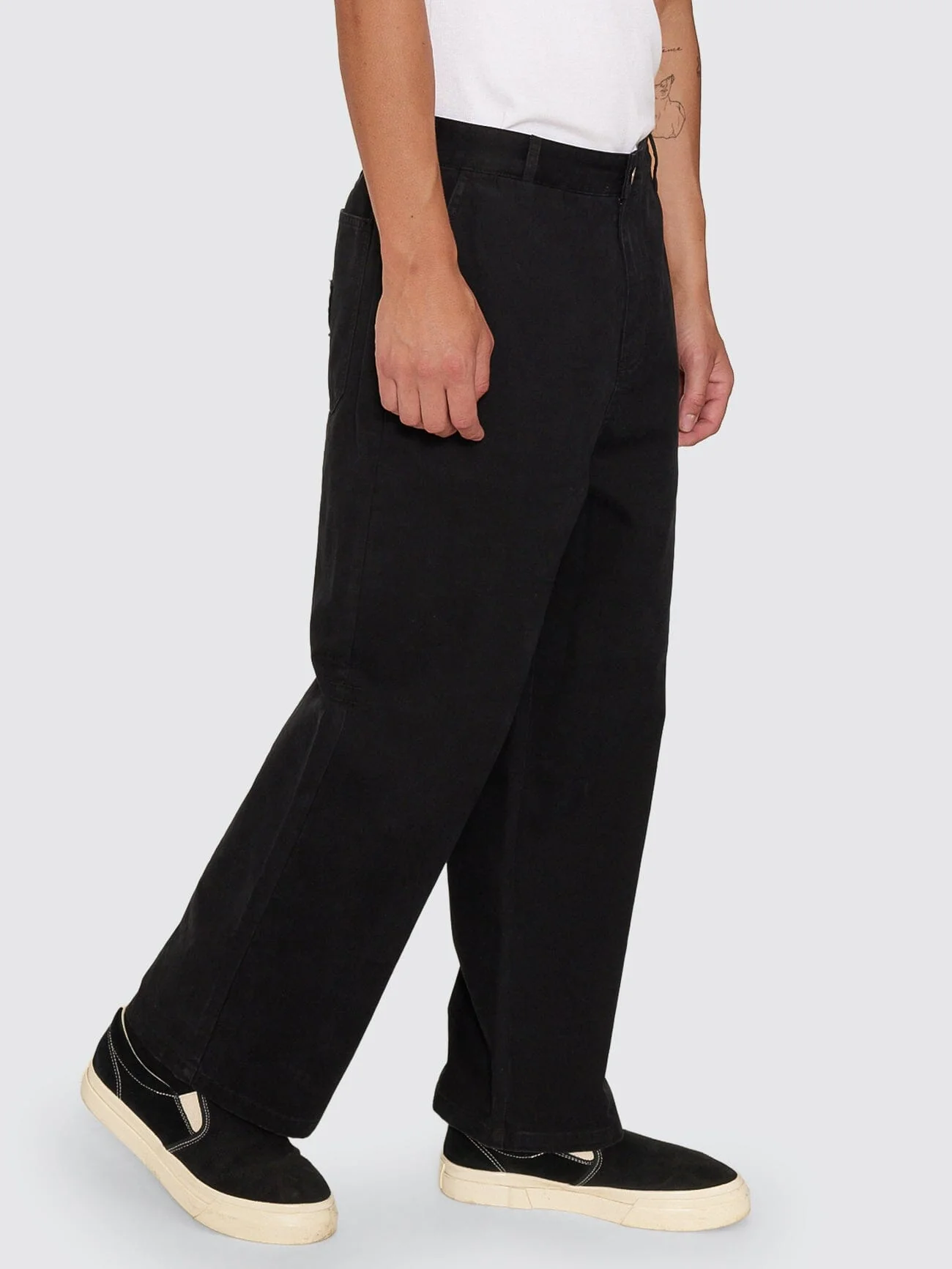 Stagger Big Slacker Cropped Pant - Black - Image 6