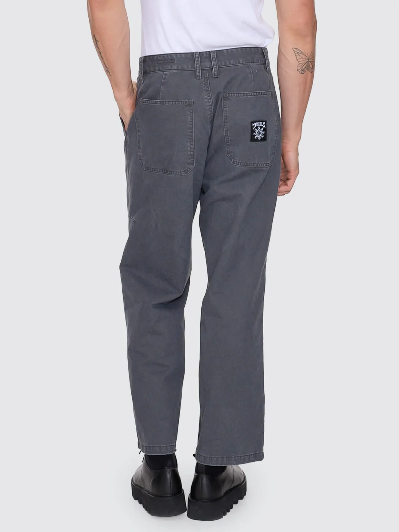 Stagger Big Slacker Cropped Pant - Dark Charcoal - Image 5