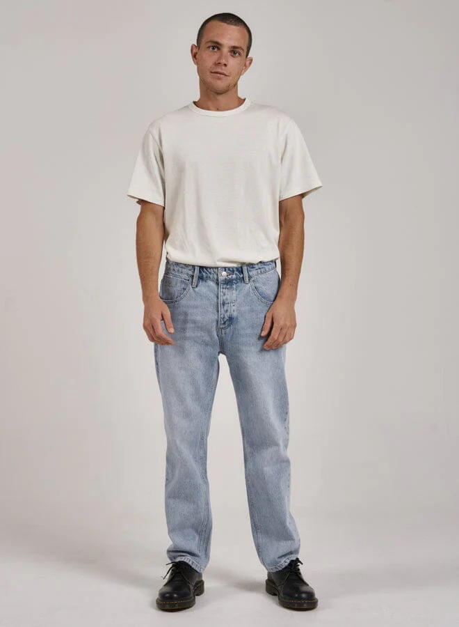 Straight Line Denim Jean - Ash Blue - Image 5